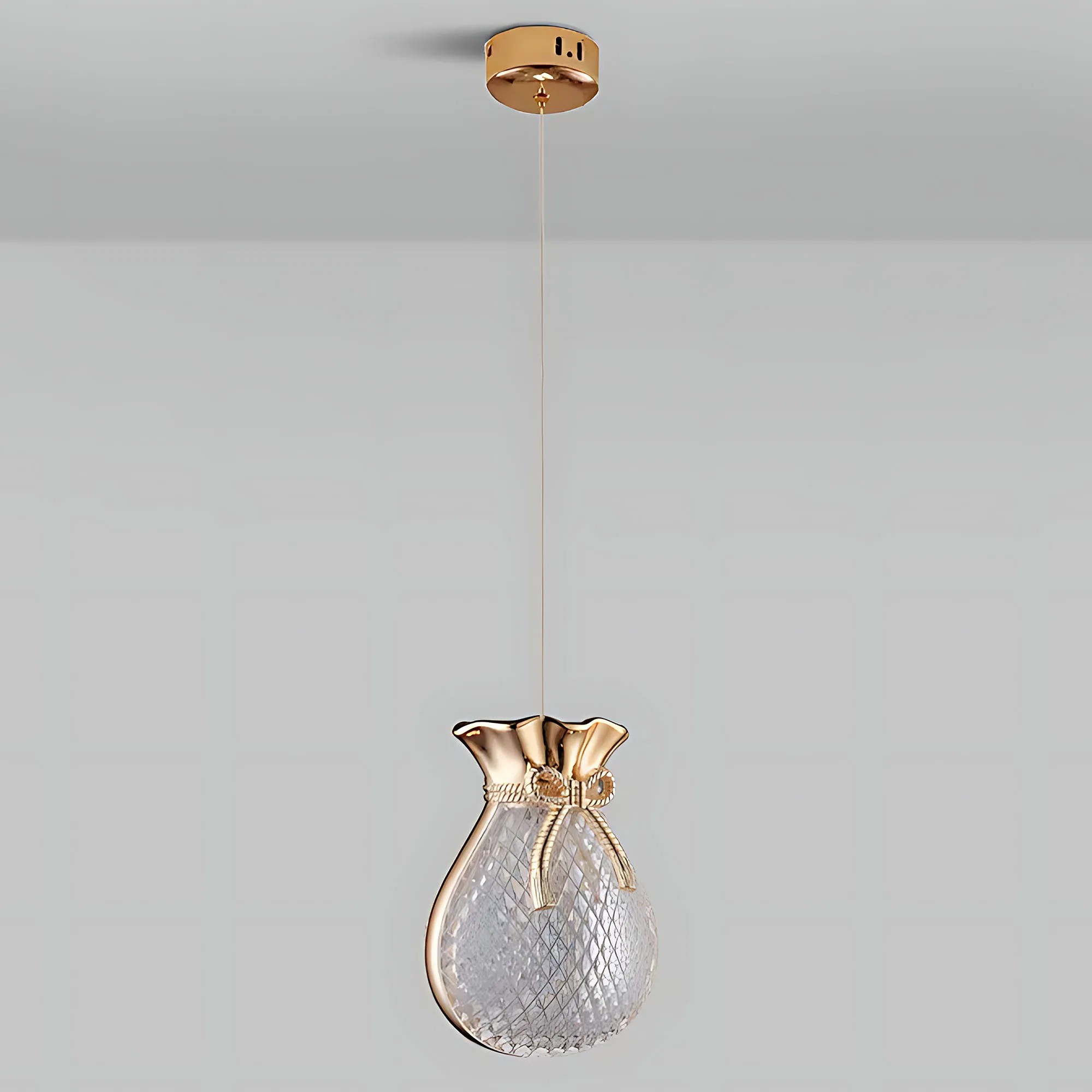 Pakabinamas šviestuvas Toolight Pakabinamas lubų šviestuvas LHJ107-1CP light rose auksinis aprašymas - Prekės nuotrauka