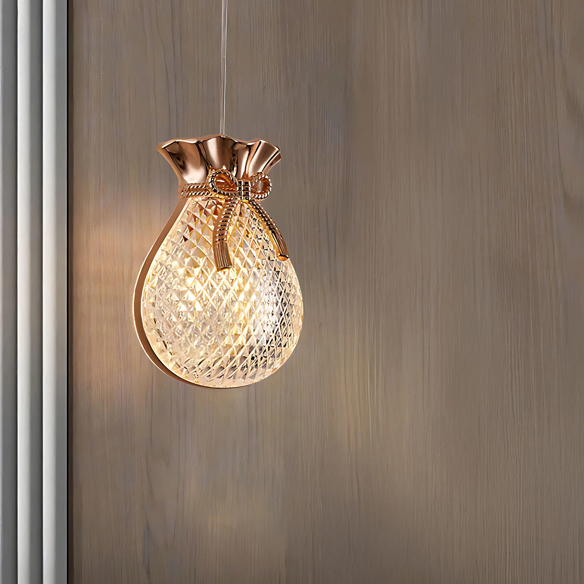 Pakabinamas šviestuvas Toolight Pakabinamas lubų šviestuvas LHJ107-1CP light rose auksinis aprašymas - Prekės nuotrauka