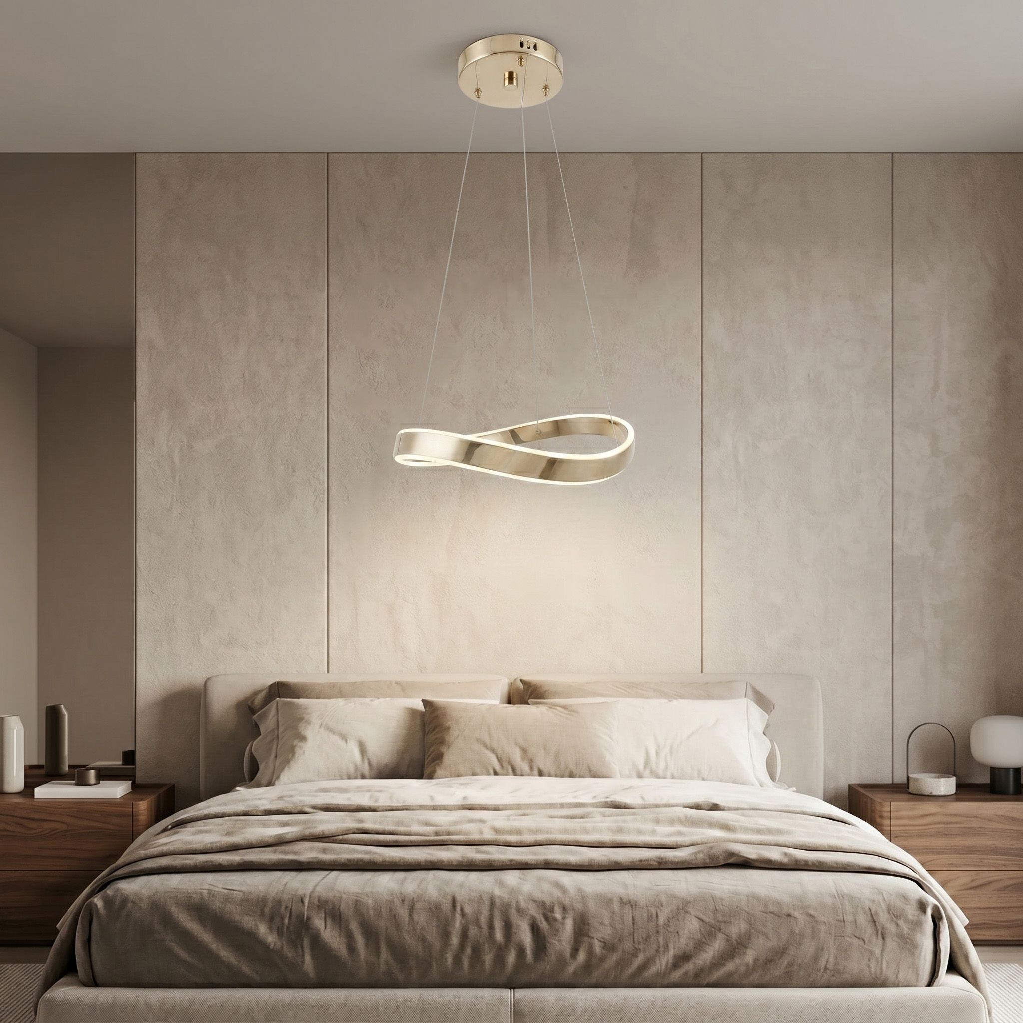 Pakabinamas šviestuvas Toolight PAKABINAMAS LUBŲ ŠVIESTUVAS SWE066-CP 60cm GOLD aprašymas - Prekės nuotrauka