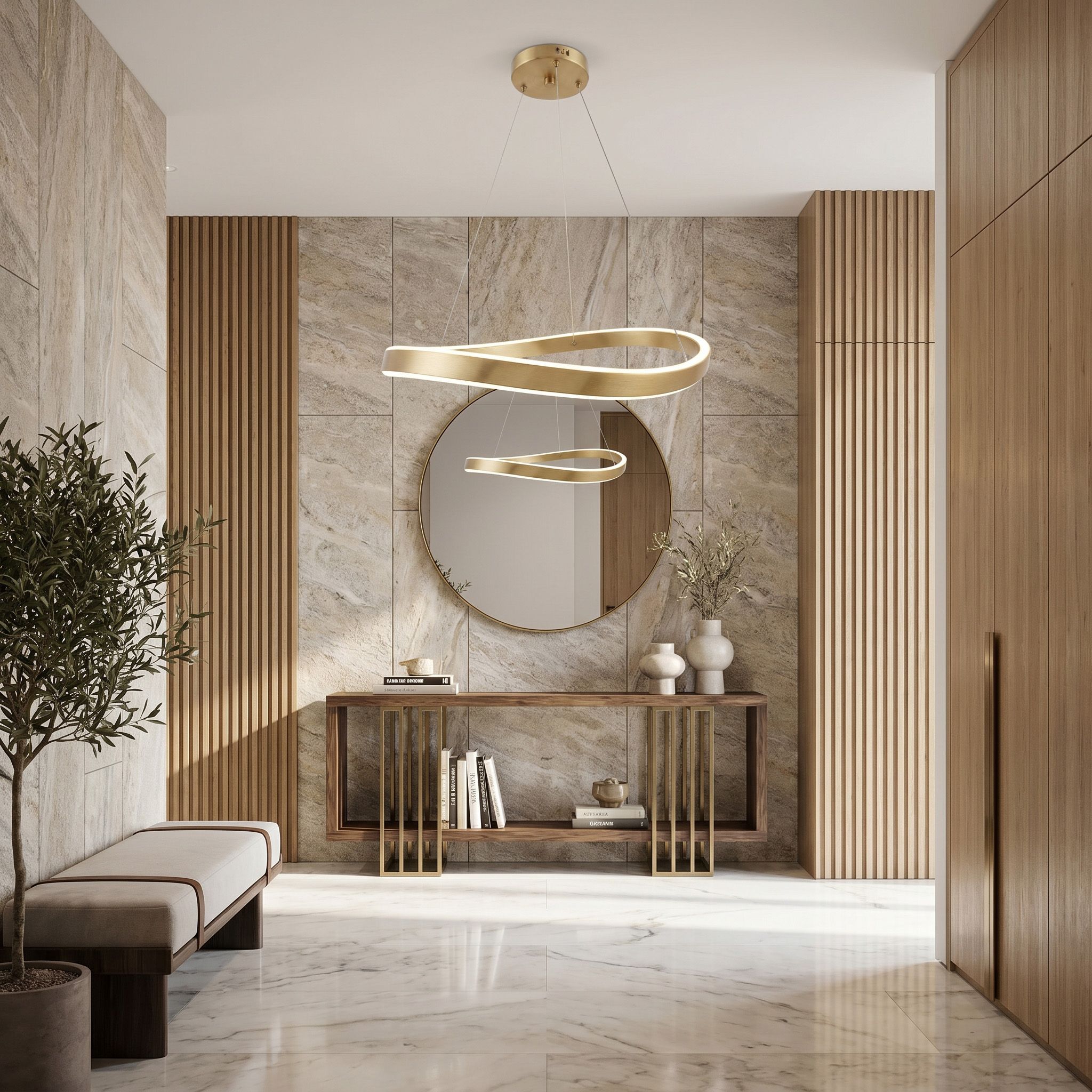 Pakabinamas šviestuvas Toolight PAKABINAMAS LUBŲ ŠVIESTUVAS SWE069-CP 80cm BRUSH GOLD aprašymas - Prekės nuotrauka