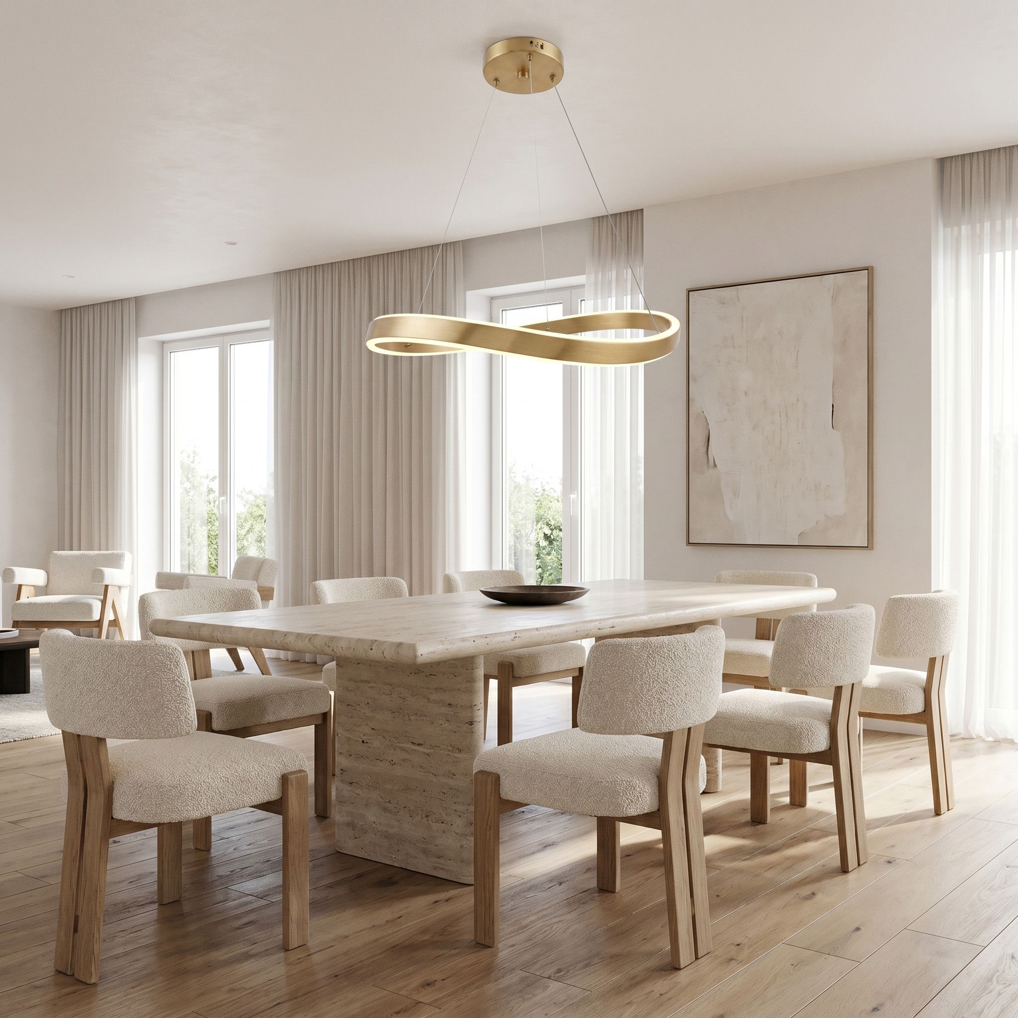 Pakabinamas šviestuvas Toolight PAKABINAMAS LUBŲ ŠVIESTUVAS SWE069-CP 80cm BRUSH GOLD aprašymas - Prekės nuotrauka