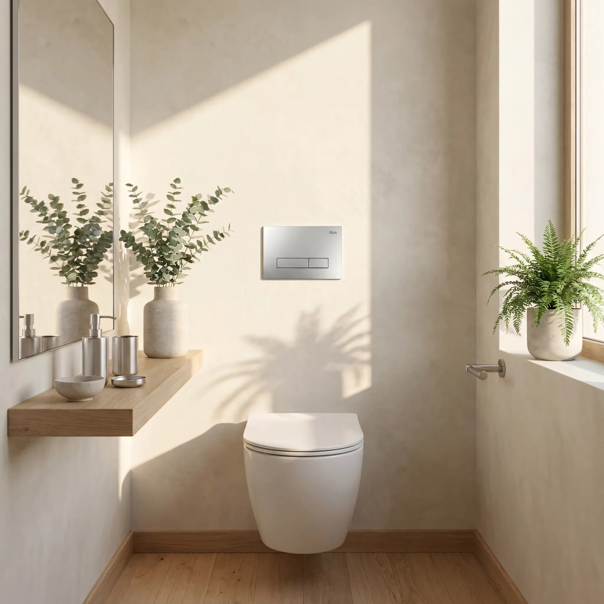 rea Potinkinis WC Rėmo Komplektas Slim 024N su HD Satin Mygtuku aprašymas - Prekės nuotrauka