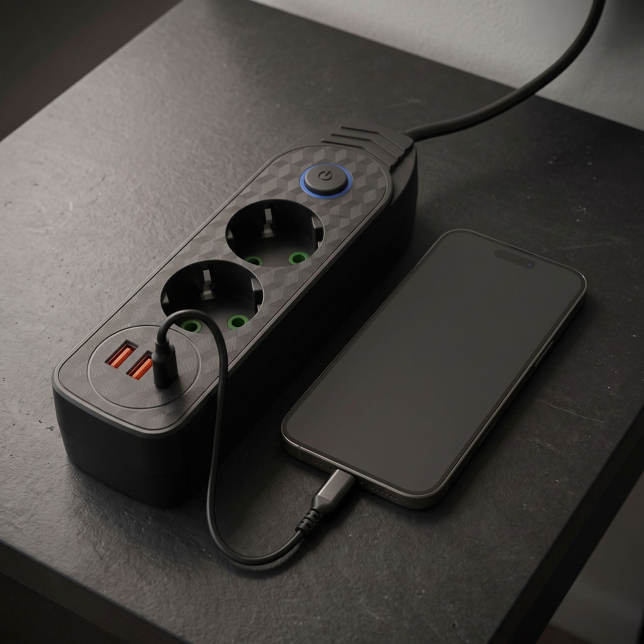Toolight Prailgintuvas Maitinimo Blokas 2 Lizdai + 2x Usb-a + Usb-c Jnh023-2b Juodas aprašymas - Prekės nuotrauka
