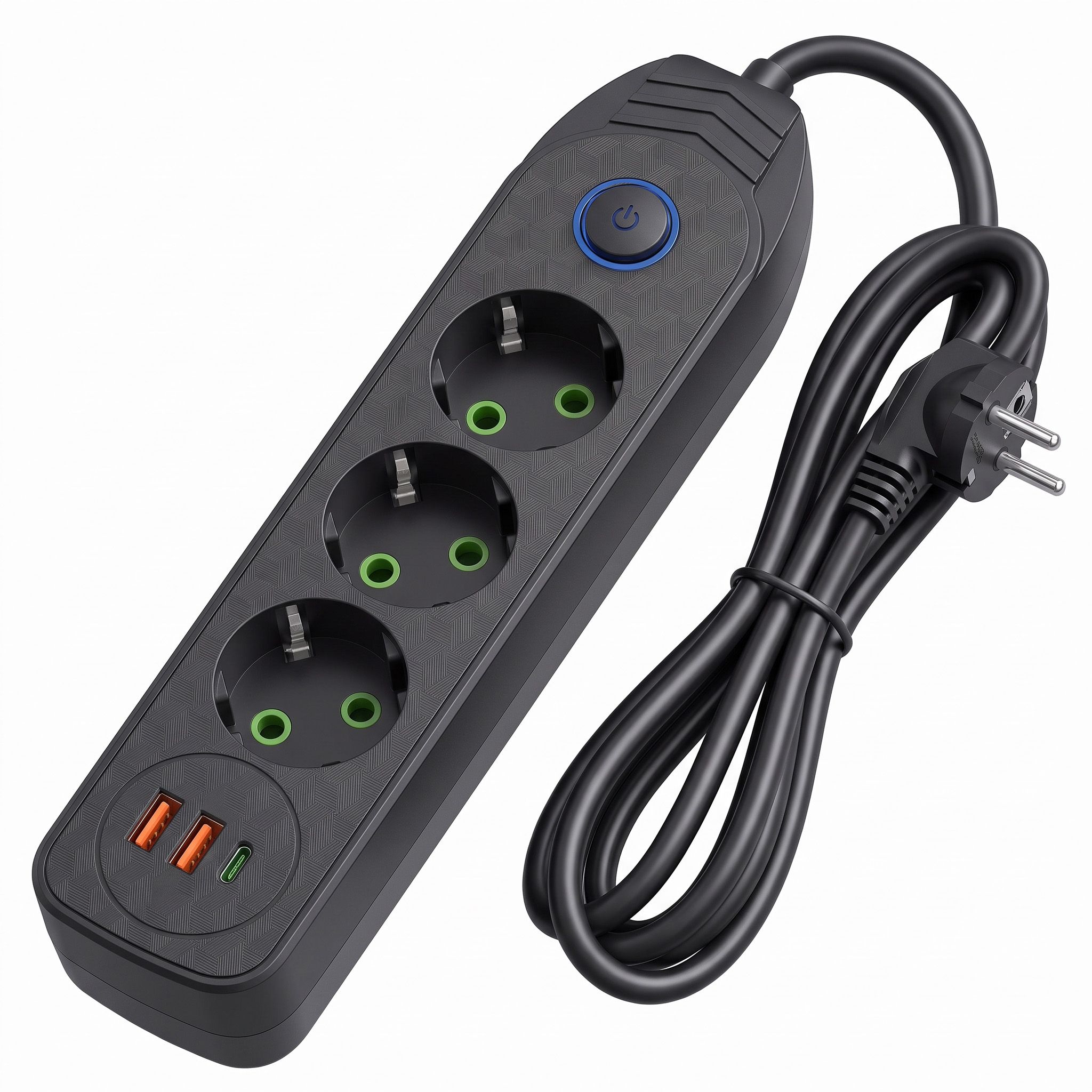 Toolight Prailgintuvas Maitinimo Blokas 3 Lizdai + 2x Usb-a + Usb-c Jnh024-3b Juodas aprašymas - Prekės nuotrauka
