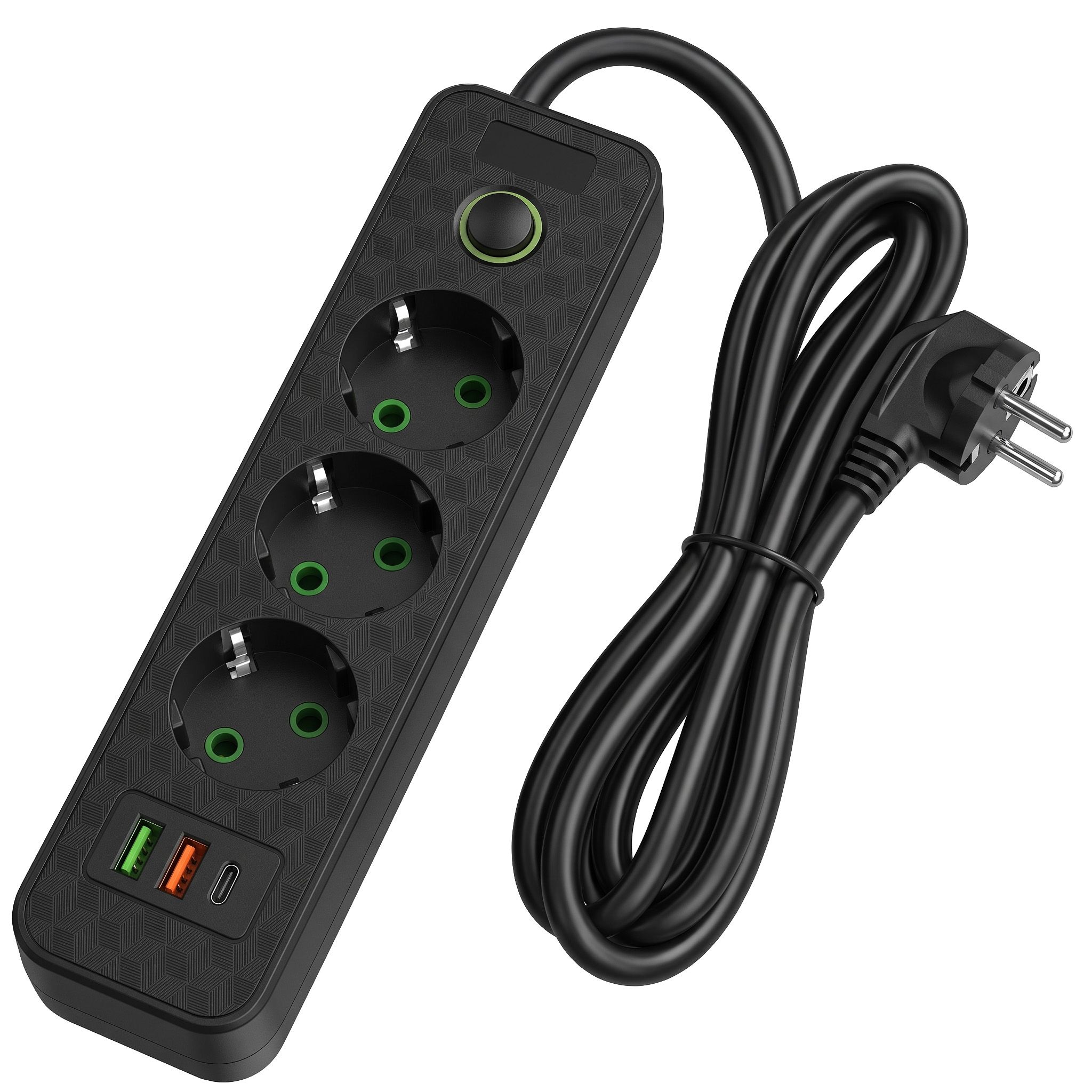 Toolight Prailgintuvas Maitinimo Blokas 3 Lizdai + 2x Usb-a + Usb-c Jnh020-3a Juodas aprašymas - Prekės nuotrauka