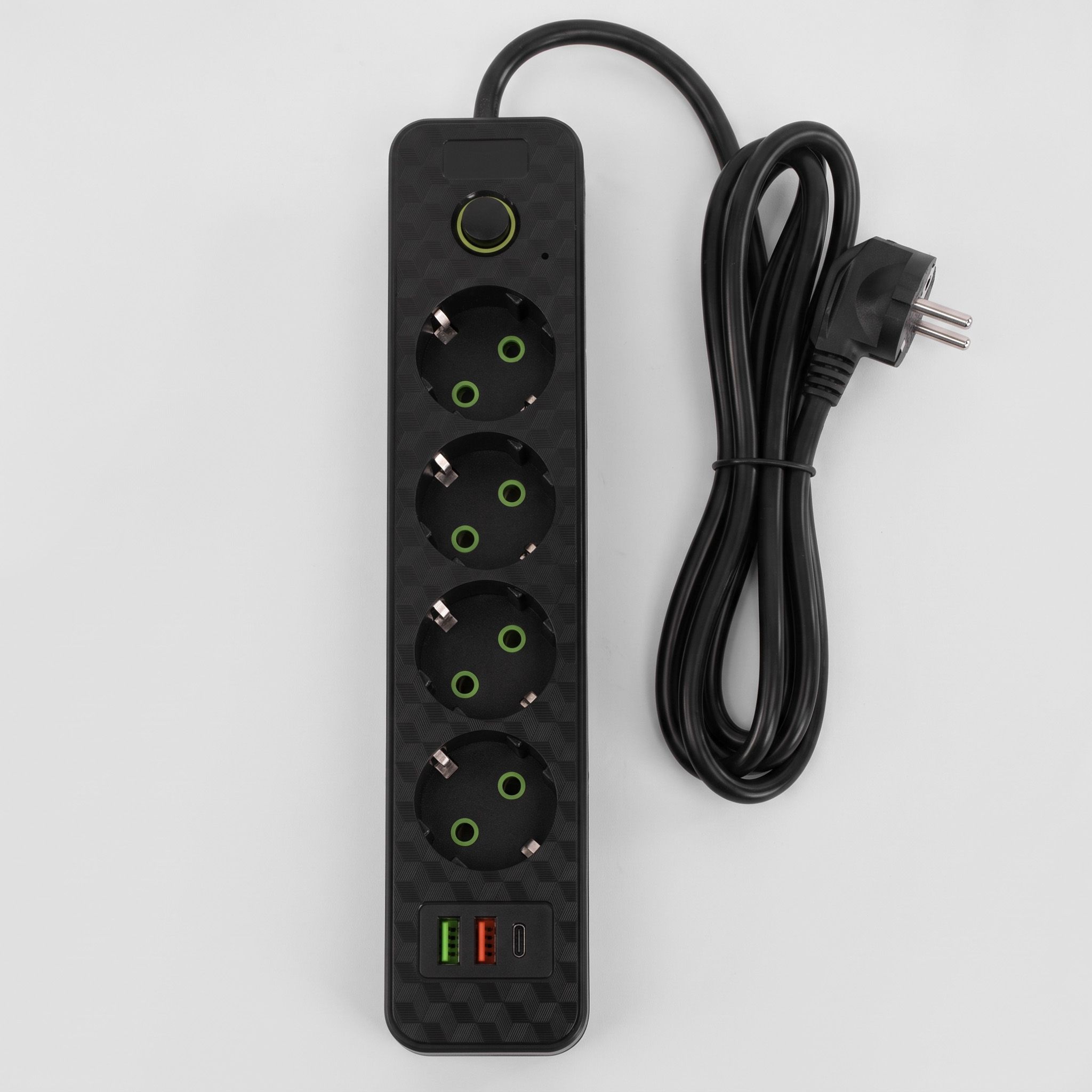 Toolight Prailgintuvas Maitinimo Blokas 4 Lizdai + 2x Usb-a + Usb-c Jnh021-4a Juodas aprašymas - Prekės nuotrauka