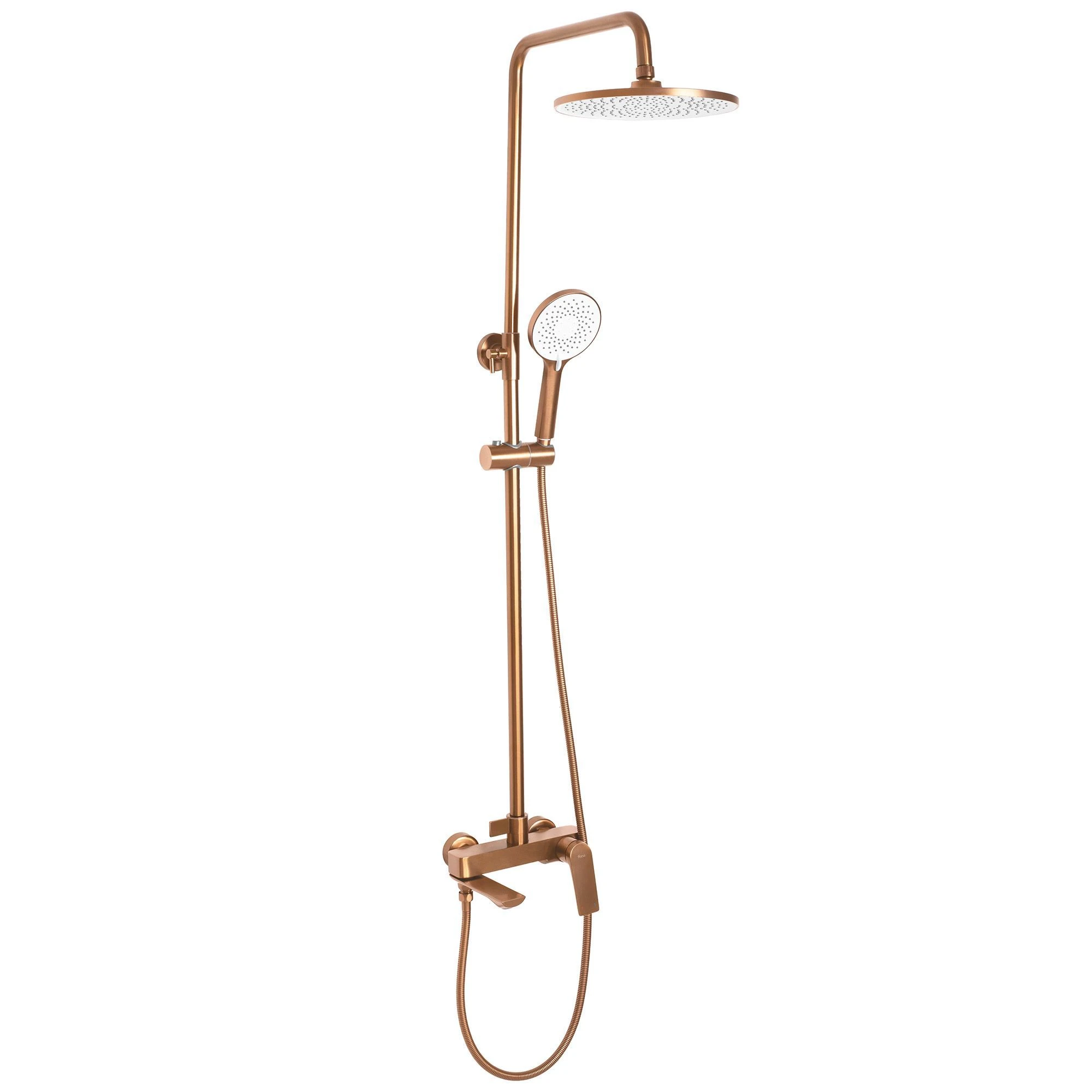 REA AVALON BRUSHED Copper dušo komplektas aprašymas - Prekės nuotrauka