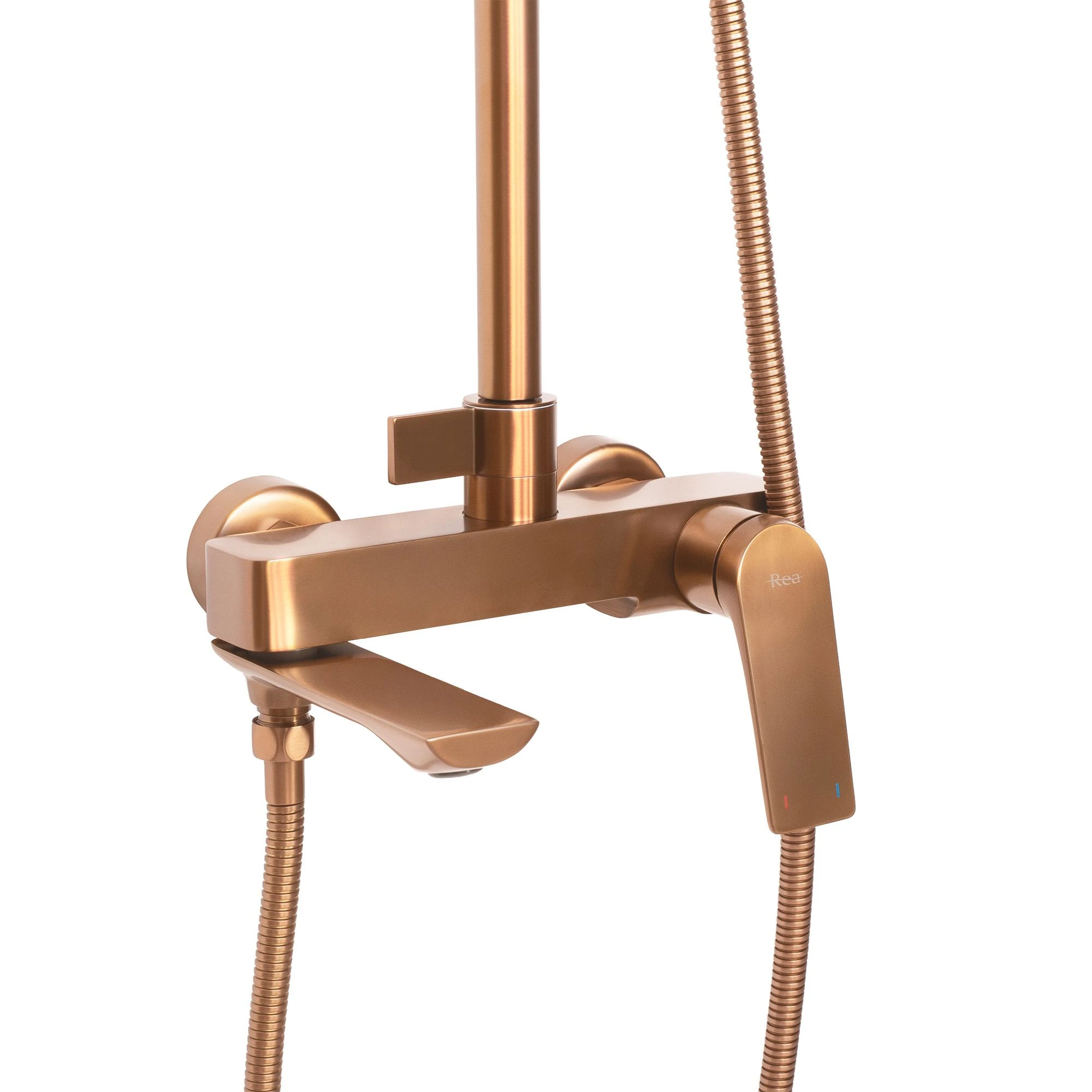 REA AVALON BRUSHED Copper dušo komplektas aprašymas - Prekės nuotrauka