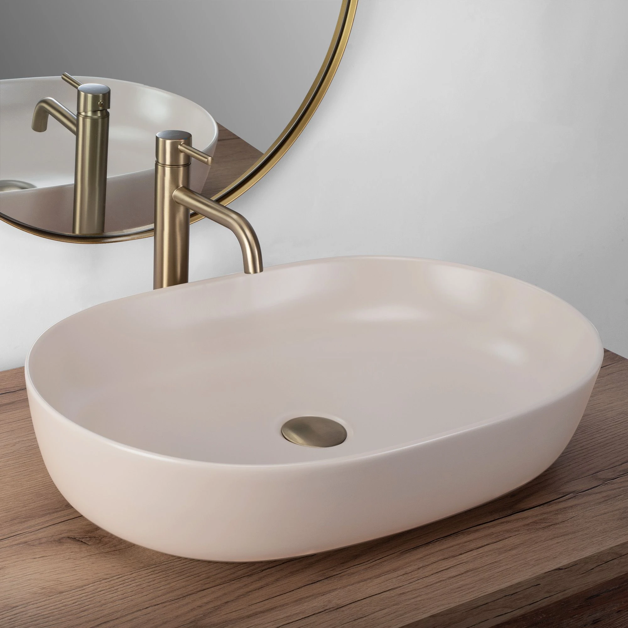 Rea CLEO 61 BEIGE Matinis stalviršio praustuvas aprašymas - Prekės nuotrauka
