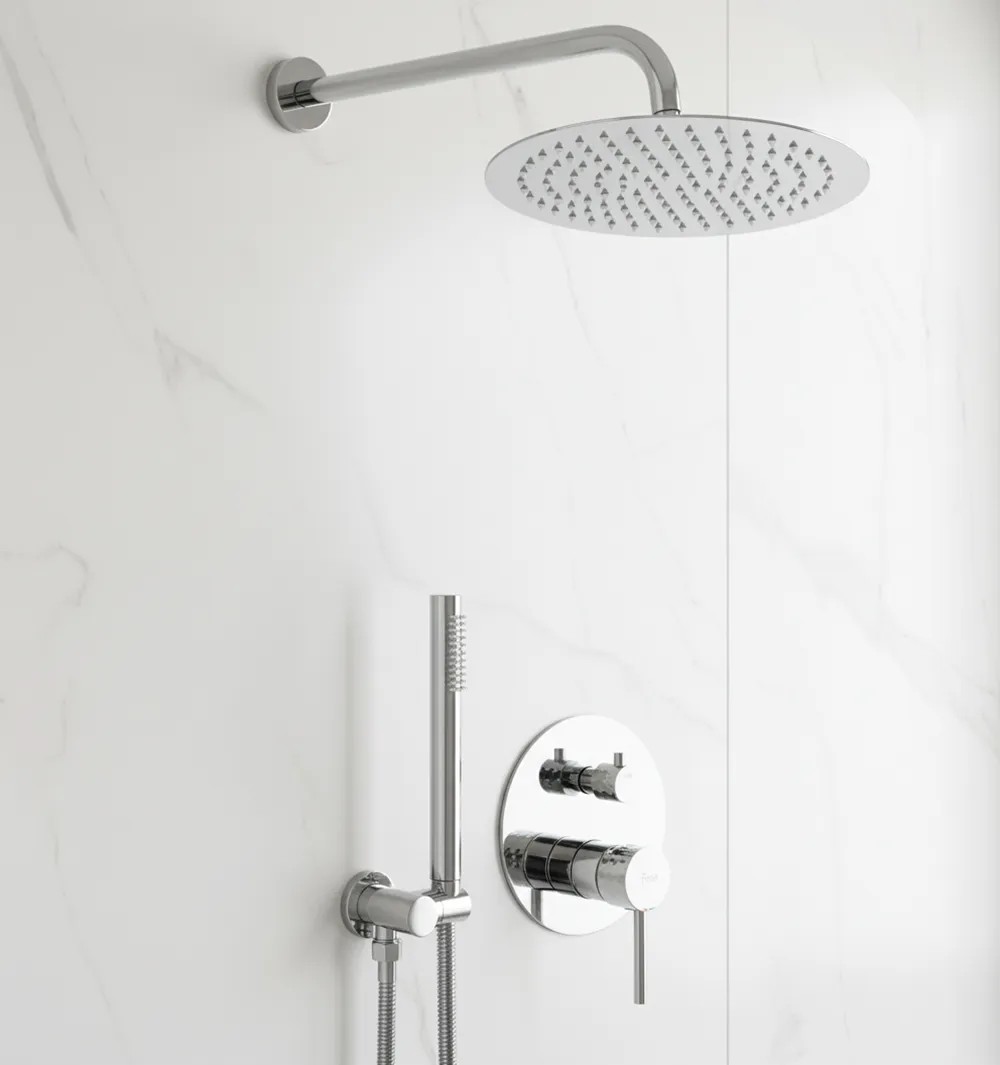 Rea Lungo Diamond Chrome juodas paslėptas dušo rinkinys + DĖŽUTĖ aprašymas - Prekės nuotrauka