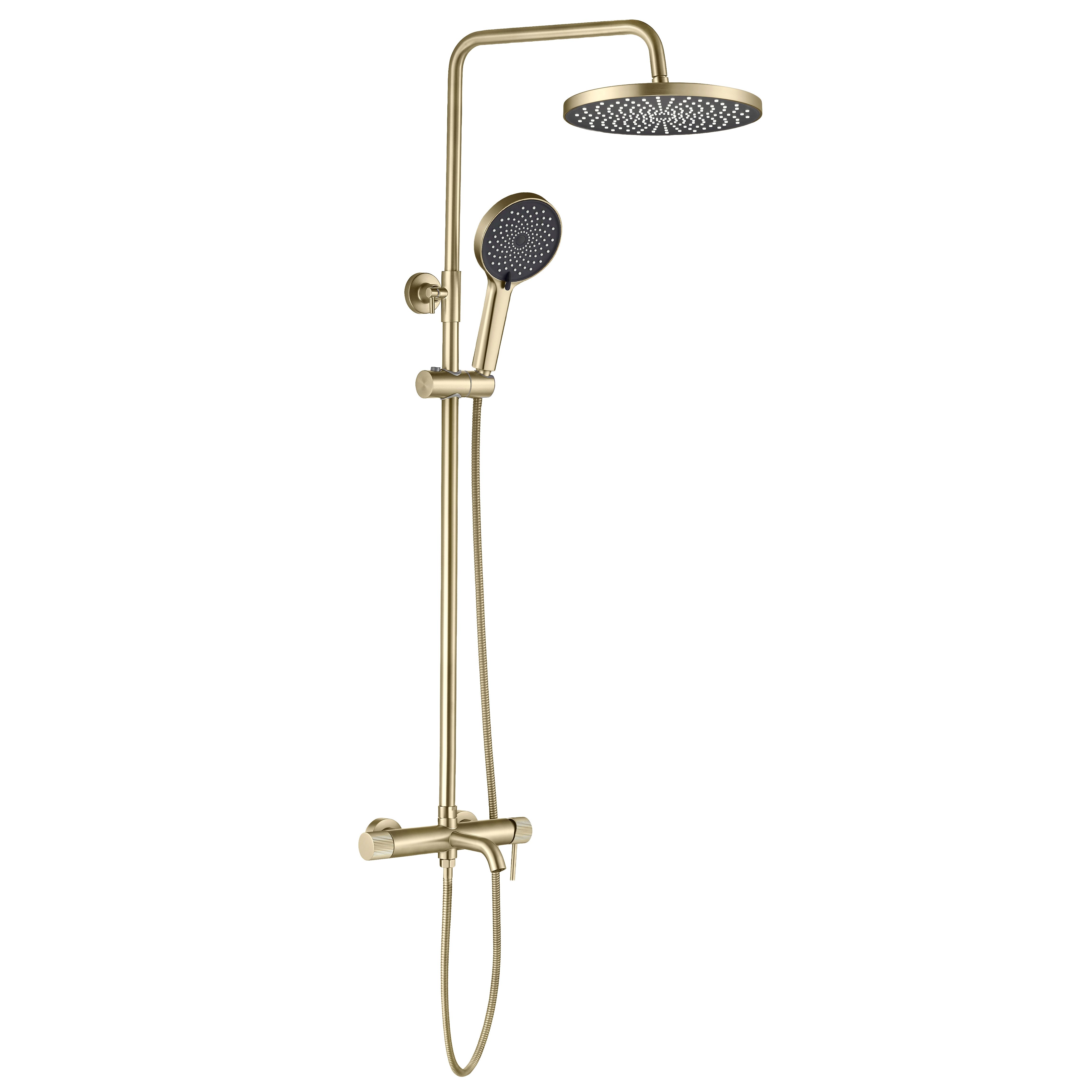 Rea Lungo Stripe Gold Nickel dušo komplektas aprašymas - Prekės nuotrauka