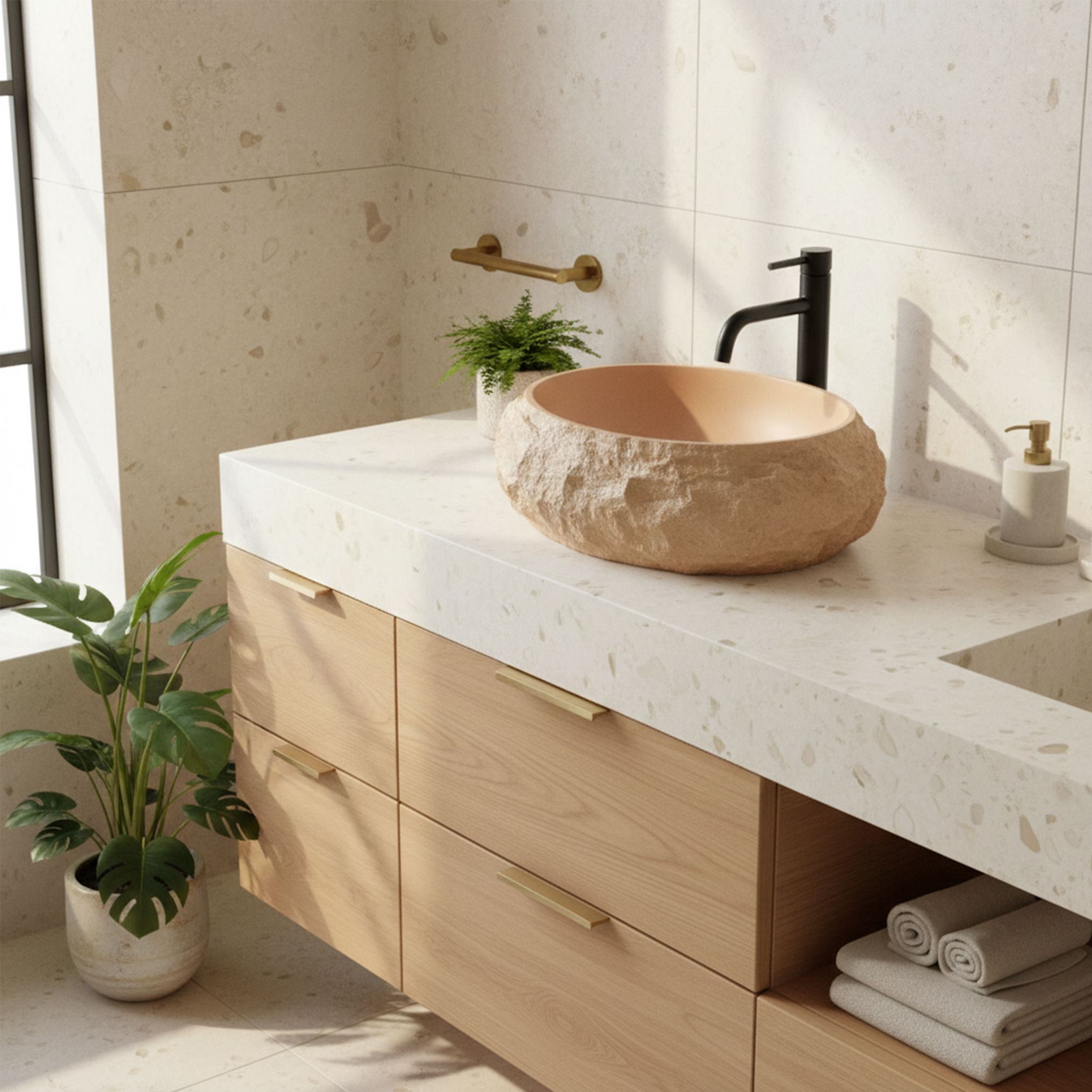 Rea Mika Light Terracotta stalviršio praustuvas aprašymas - Prekės nuotrauka
