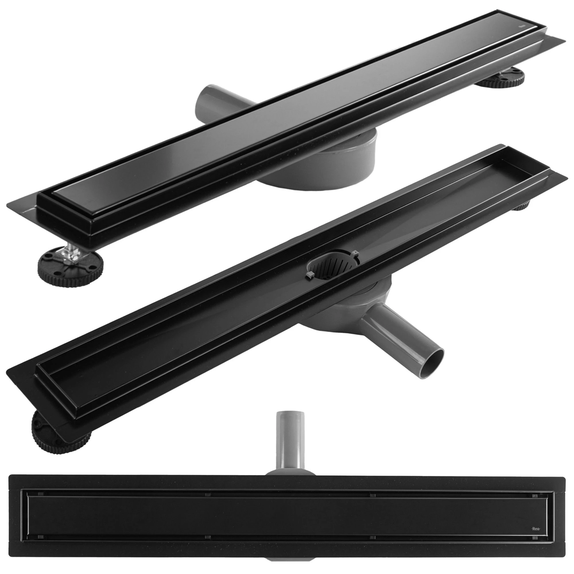 REA Neox pro Linear Drain Juodas 70 aprašymas - Prekės nuotrauka