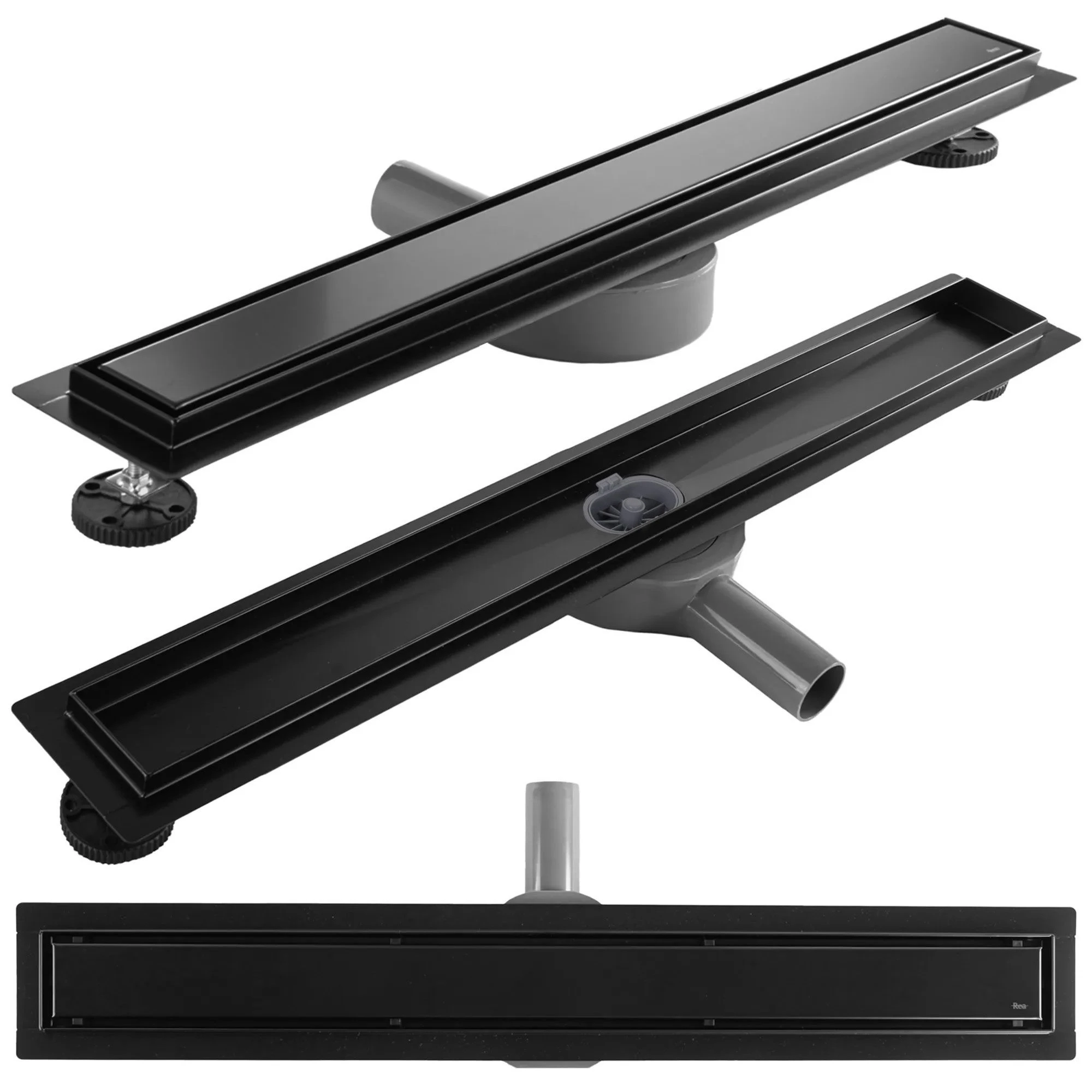 REA Neox pro Linear Drain Juodas 80 aprašymas - Prekės nuotrauka