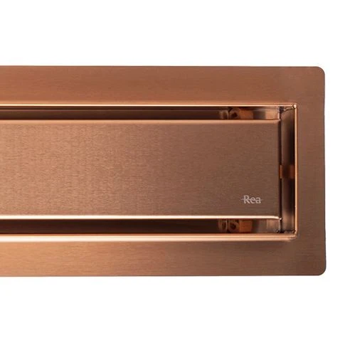 REA Neox pro Linear Drain Brushed Copper 80 aprašymas - Prekės nuotrauka