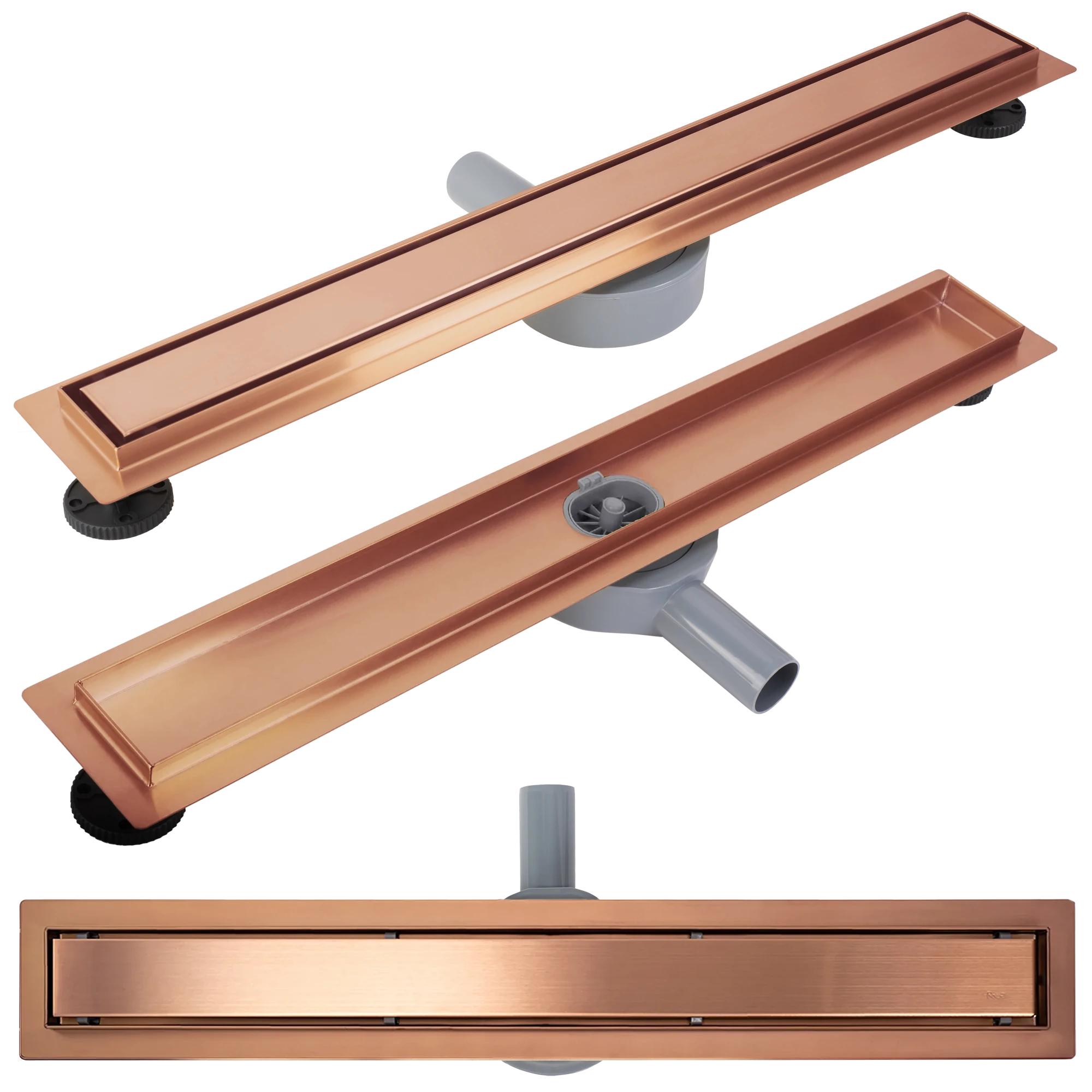 REA Neox pro Linear Drain Brushed Copper 80 aprašymas - Prekės nuotrauka