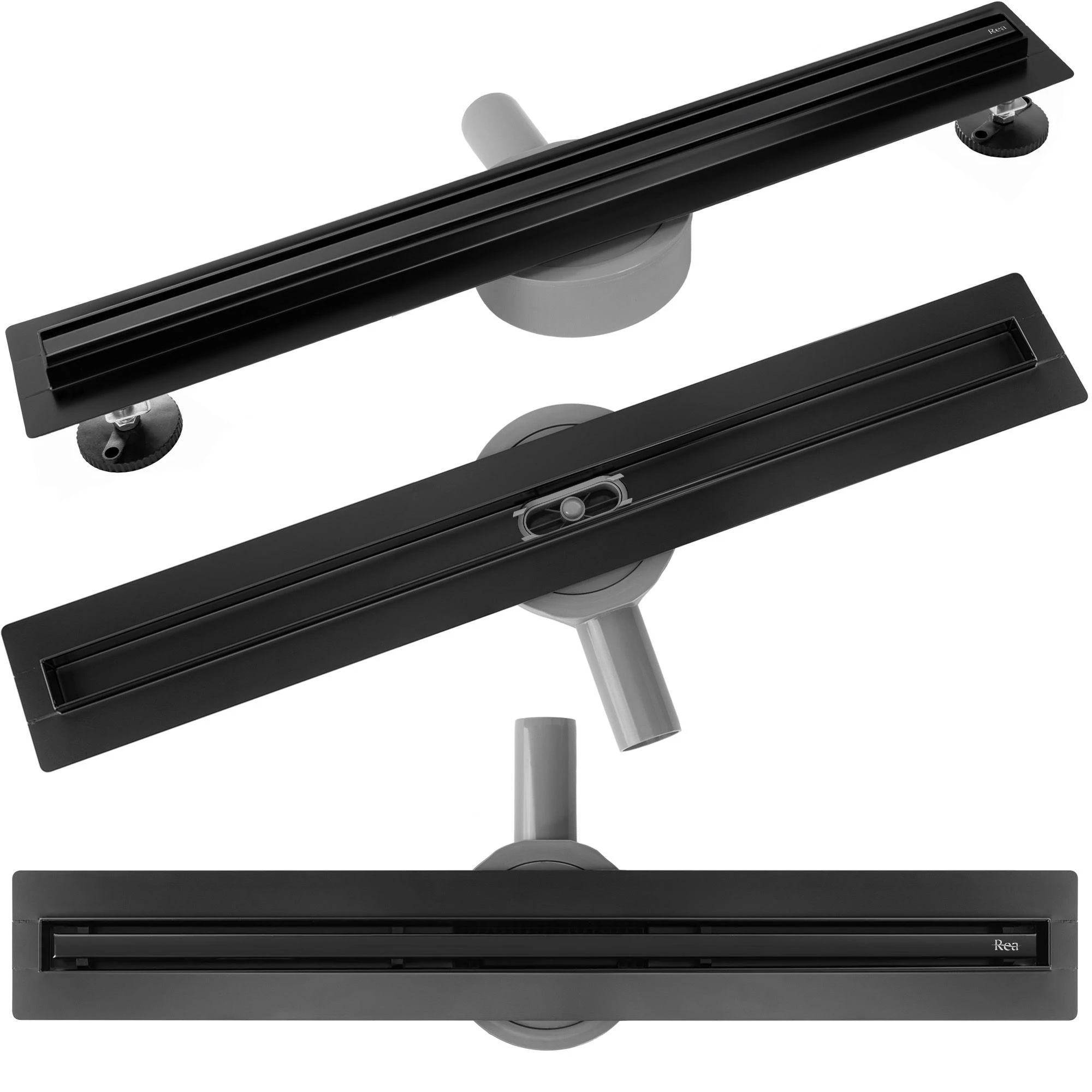 REA Neox Slim pro Linear Drain Juodas 50 aprašymas - Prekės nuotrauka