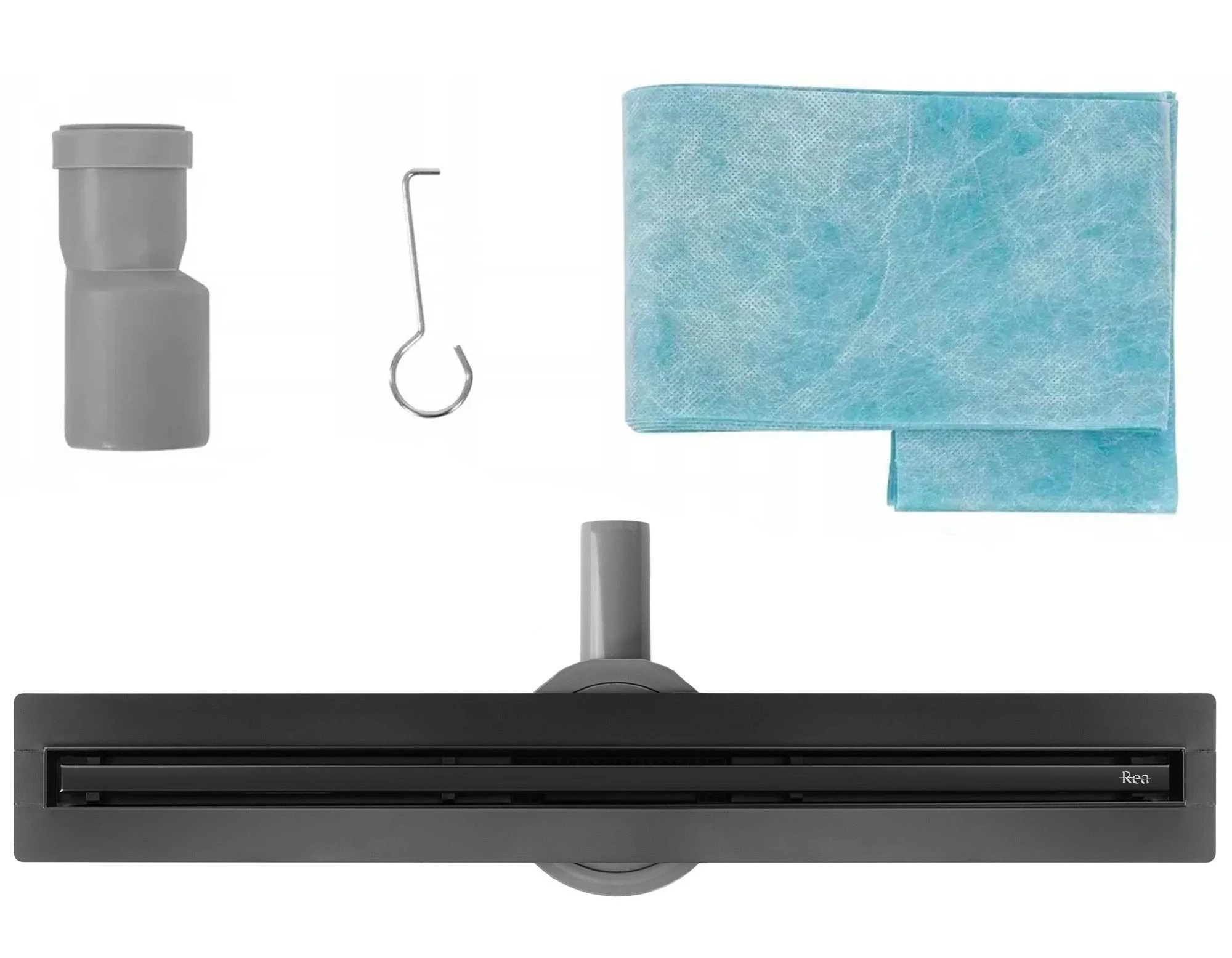 REA Neox Slim pro Linear Drain Juodas 50 aprašymas - Prekės nuotrauka