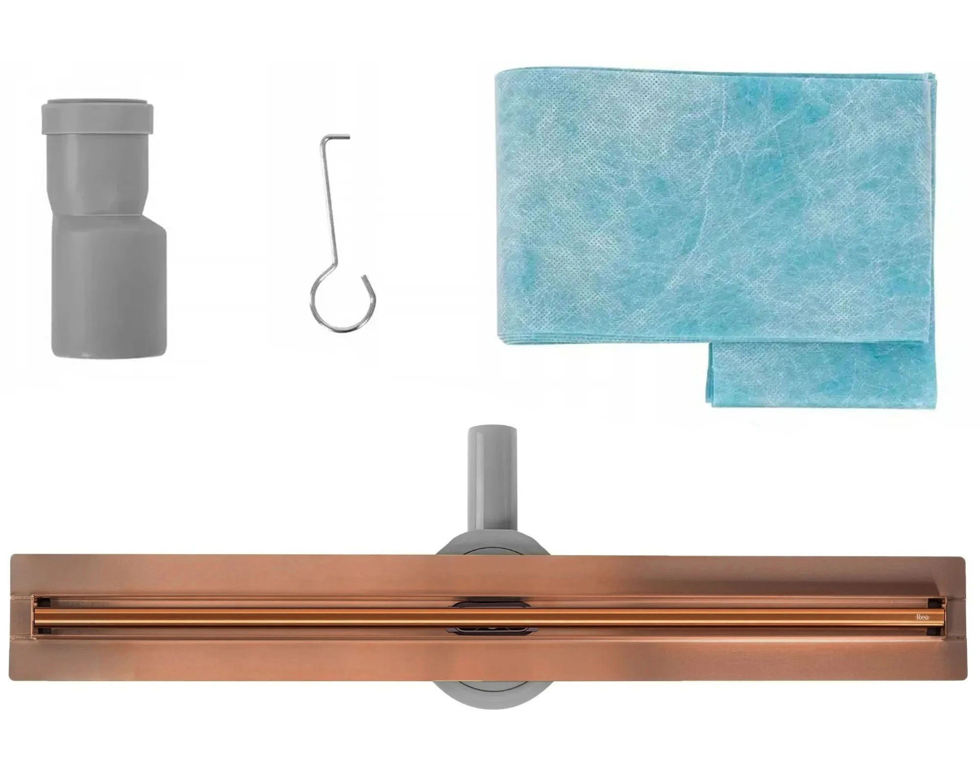 REA NEOX SLIM PRO linijinis nutekėjimas Brushed Copper 80 aprašymas - Prekės nuotrauka