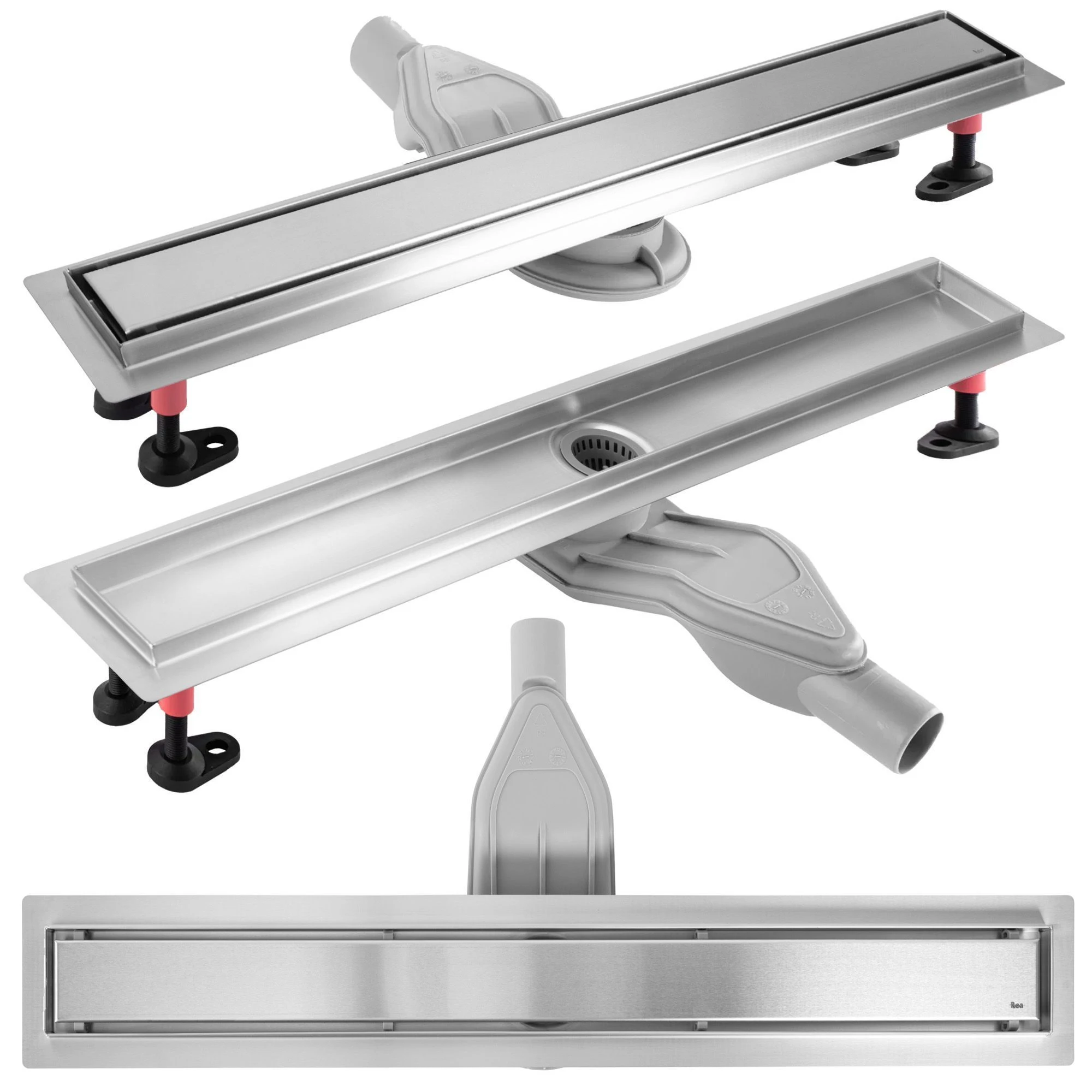 REA Neox Superflow Linear Drain, ŠLIUOTAS PLIENAS 80 aprašymas - Prekės nuotrauka