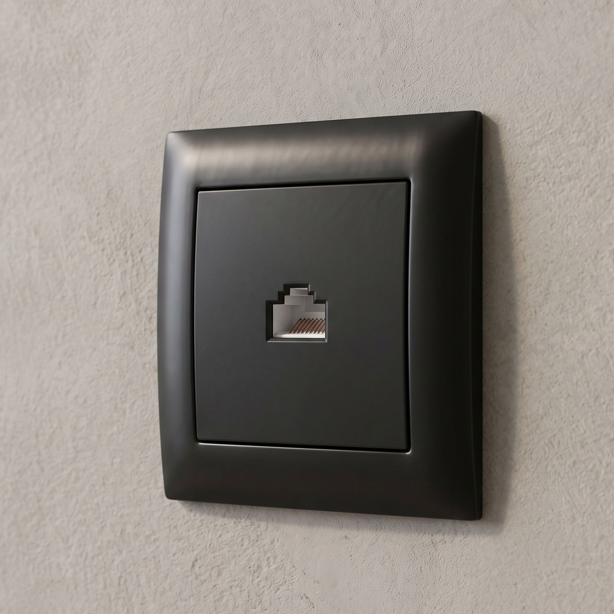Toolight Rj45 Lizdas Su Rėmeliu Oste Jnh010-s Juodas aprašymas - Prekės nuotrauka