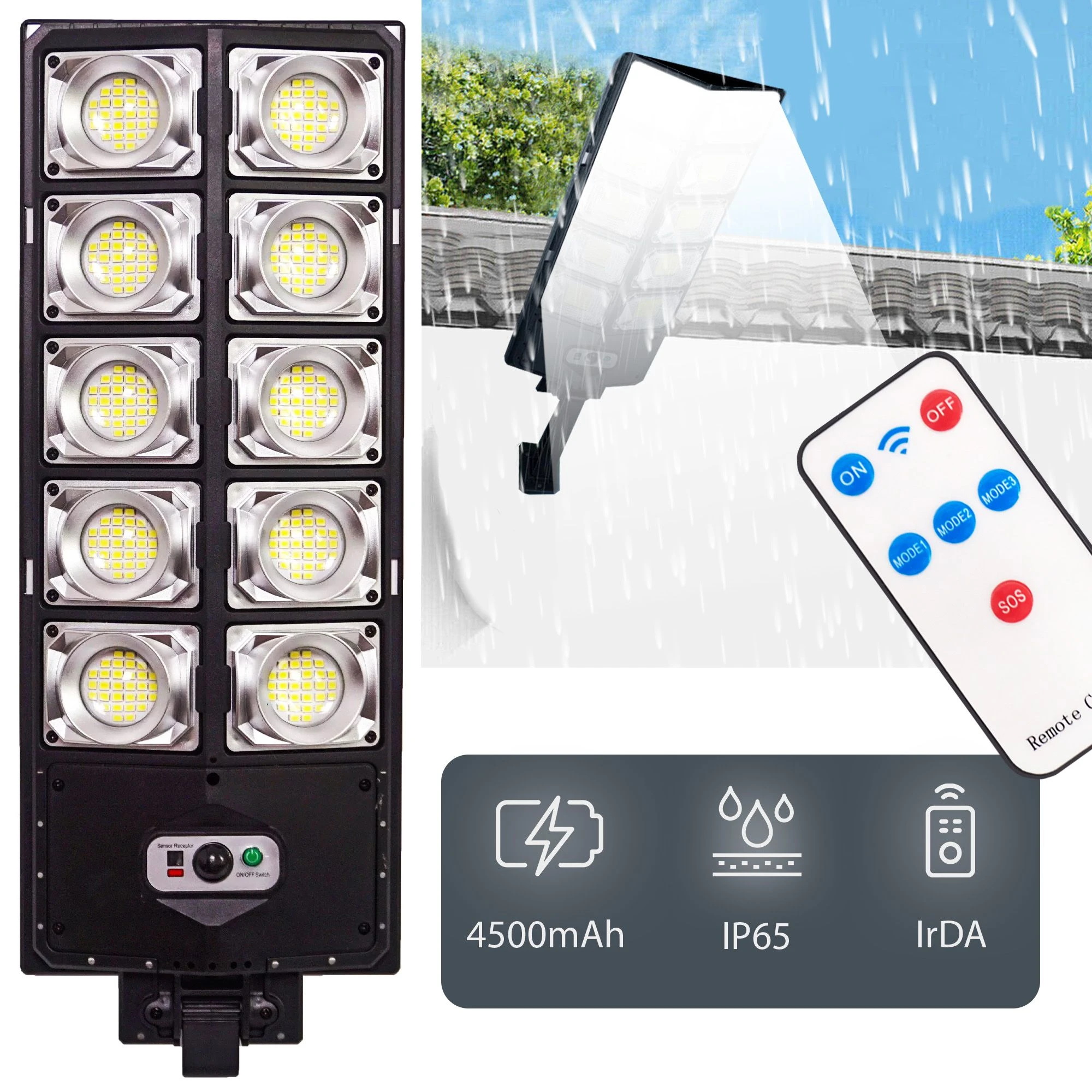Toolight Saulės lempa LED RSL017 aprašymas - Prekės nuotrauka