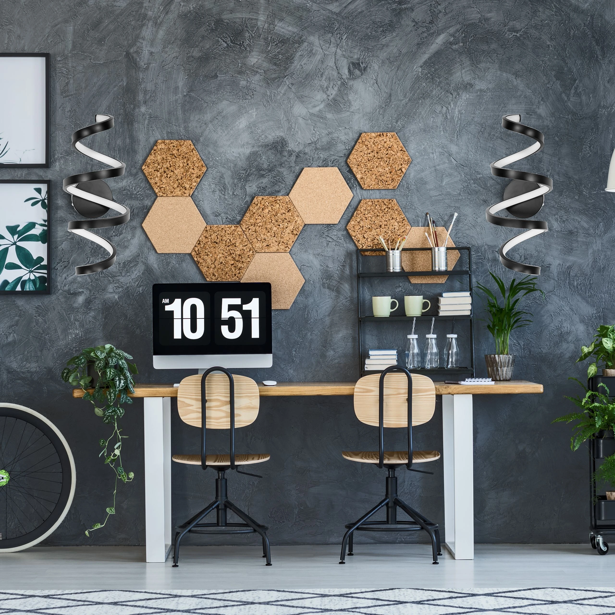 Sieninis šviestuvas Toolight SIENINĖ LAMPA LED SIENINĖ LAMPA SPRING APP826-W Juodas Matinis aprašymas - Prekės nuotrauka