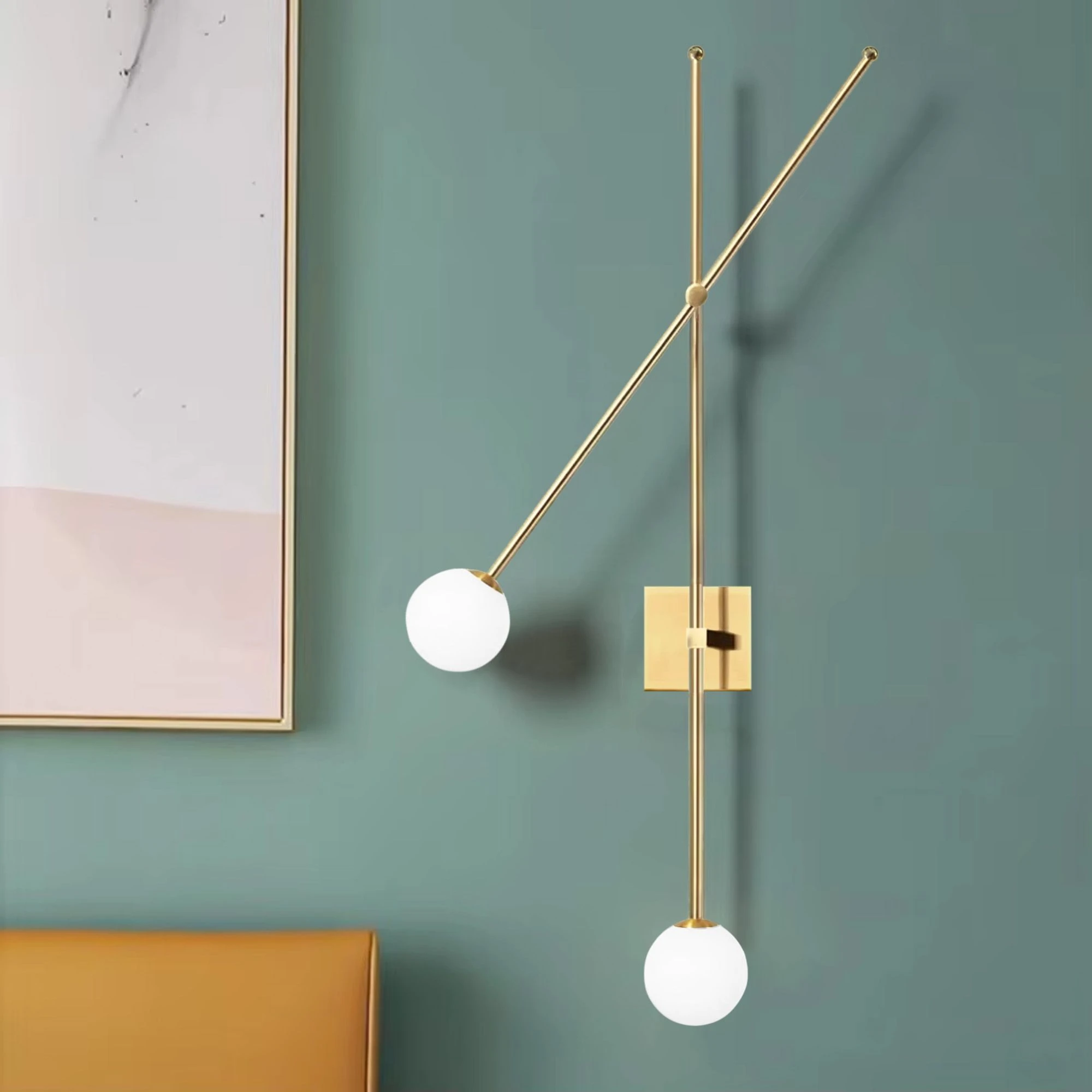 Sieninis šviestuvas Toolight Sieninė lempa APP1594-2W auksinis aprašymas - Prekės nuotrauka