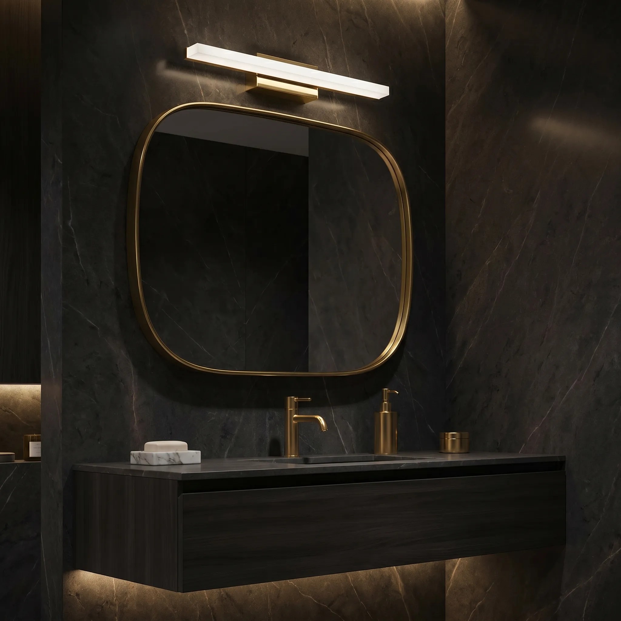 Sieninis šviestuvas Toolight Sieninė lempa LED 40CM APP1848-1W GOLD aprašymas - Prekės nuotrauka