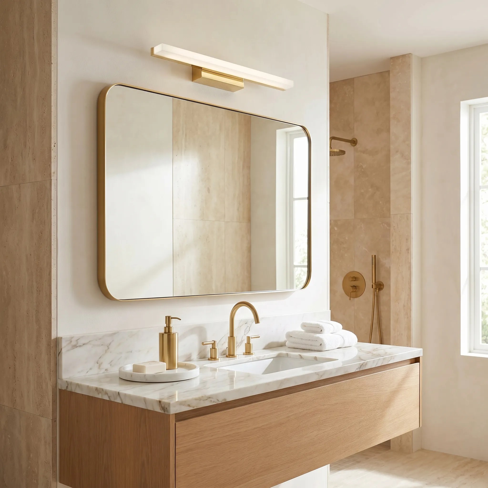 Sieninis šviestuvas Toolight Sieninė lempa LED 40CM APP1848-1W GOLD aprašymas - Prekės nuotrauka
