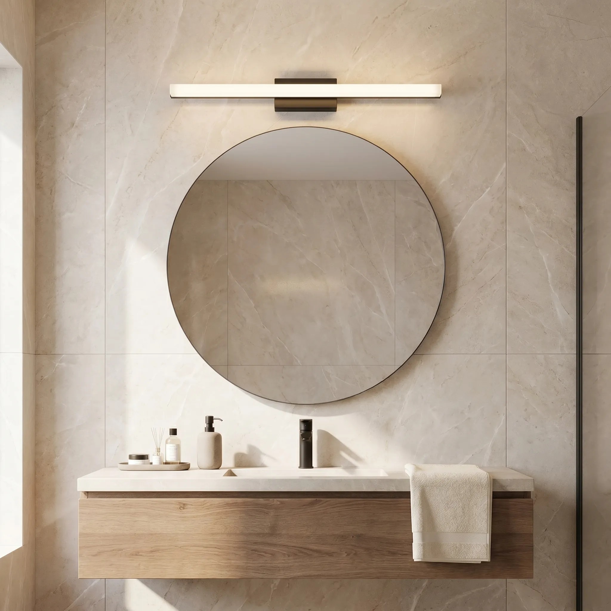 Sieninis šviestuvas Toolight Sieninė lempa LED 60CM APP1855-1W Juodas aprašymas - Prekės nuotrauka