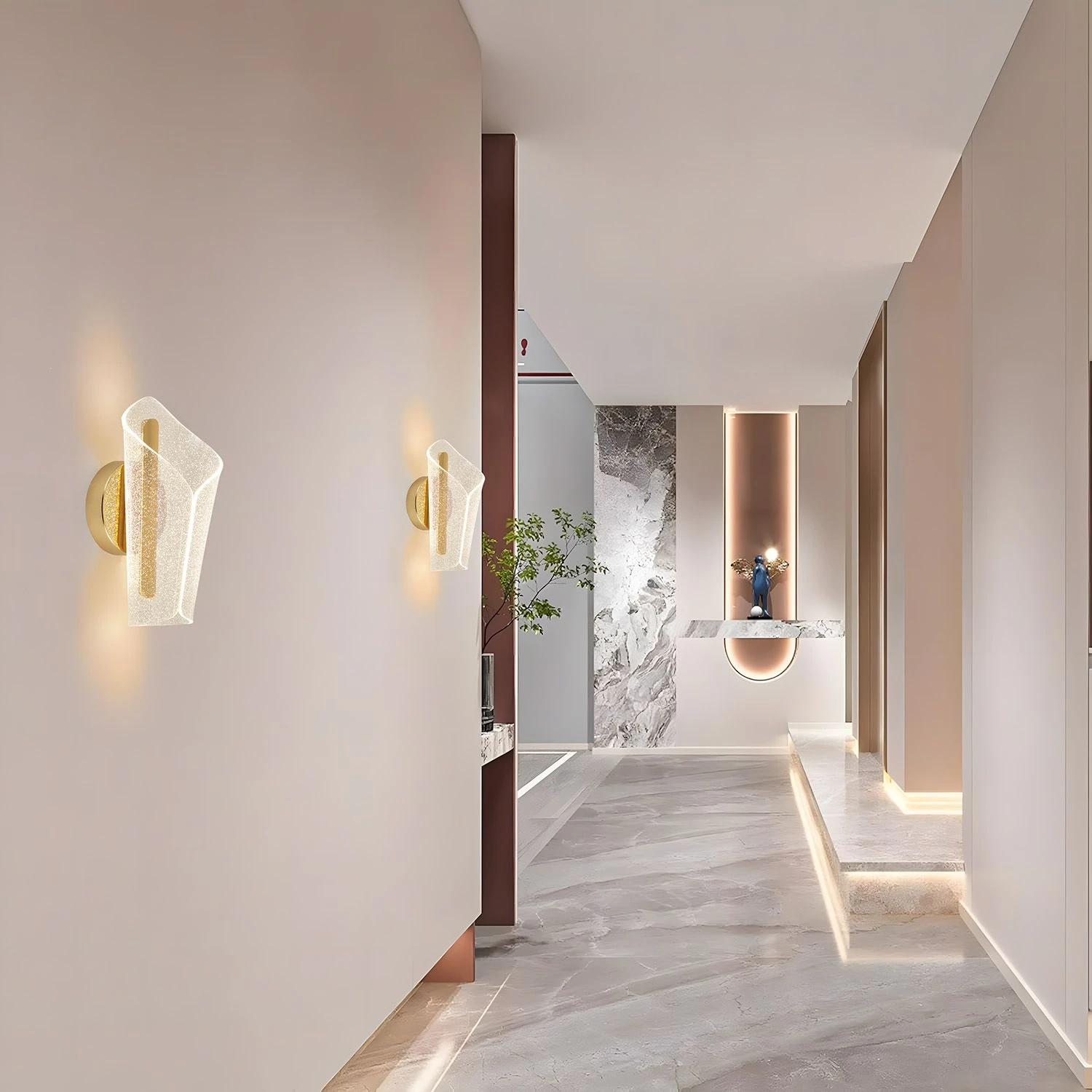 Pakabinamas šviestuvas Toolight Sieninė lempa LED G030-W GOLD aprašymas - Prekės nuotrauka