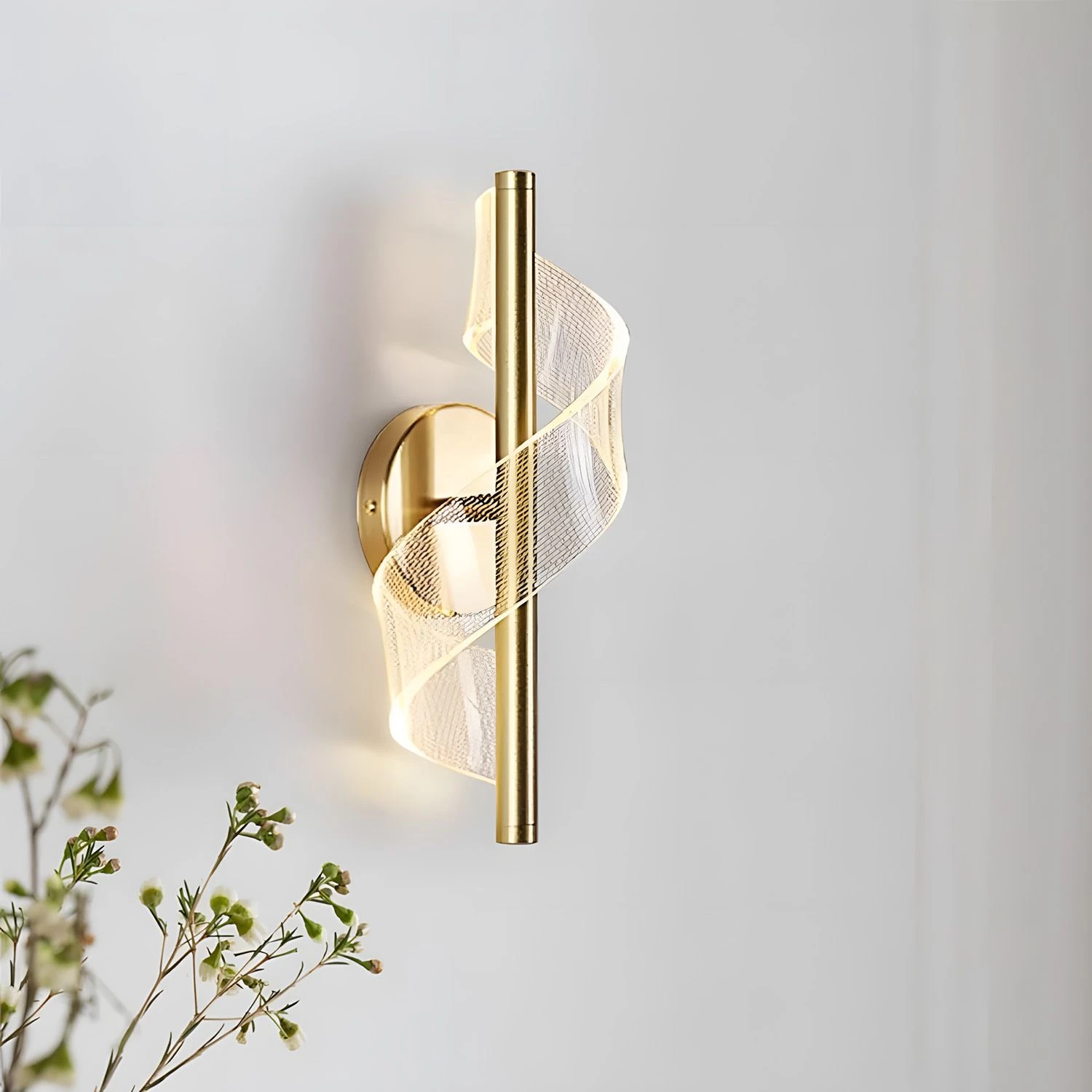 Pakabinamas šviestuvas Toolight Sieninė lempa LED G032-W Gold aprašymas - Prekės nuotrauka