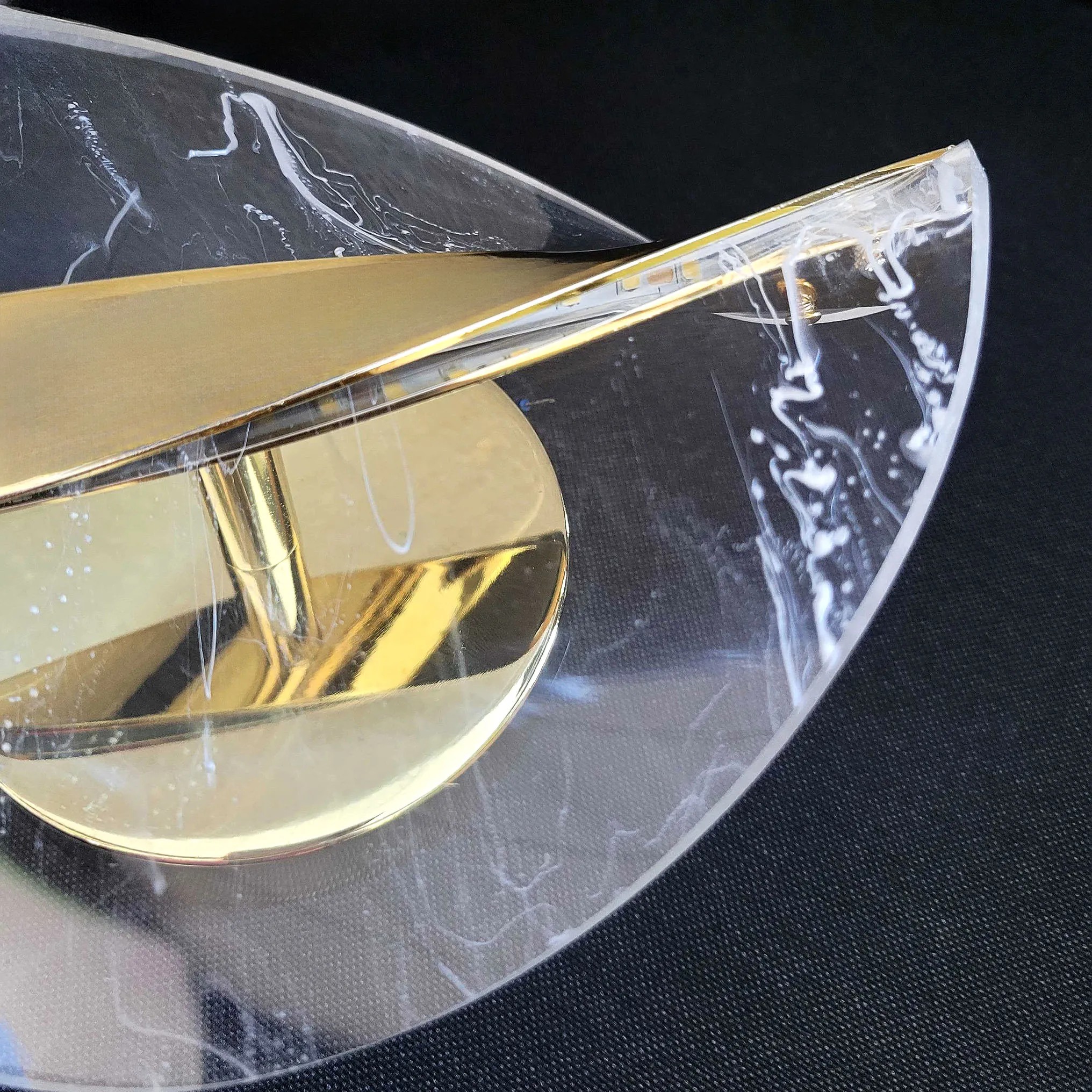 Sieninis šviestuvas Toolight Sieninė lempa LED G128-W Gold aprašymas - Prekės nuotrauka