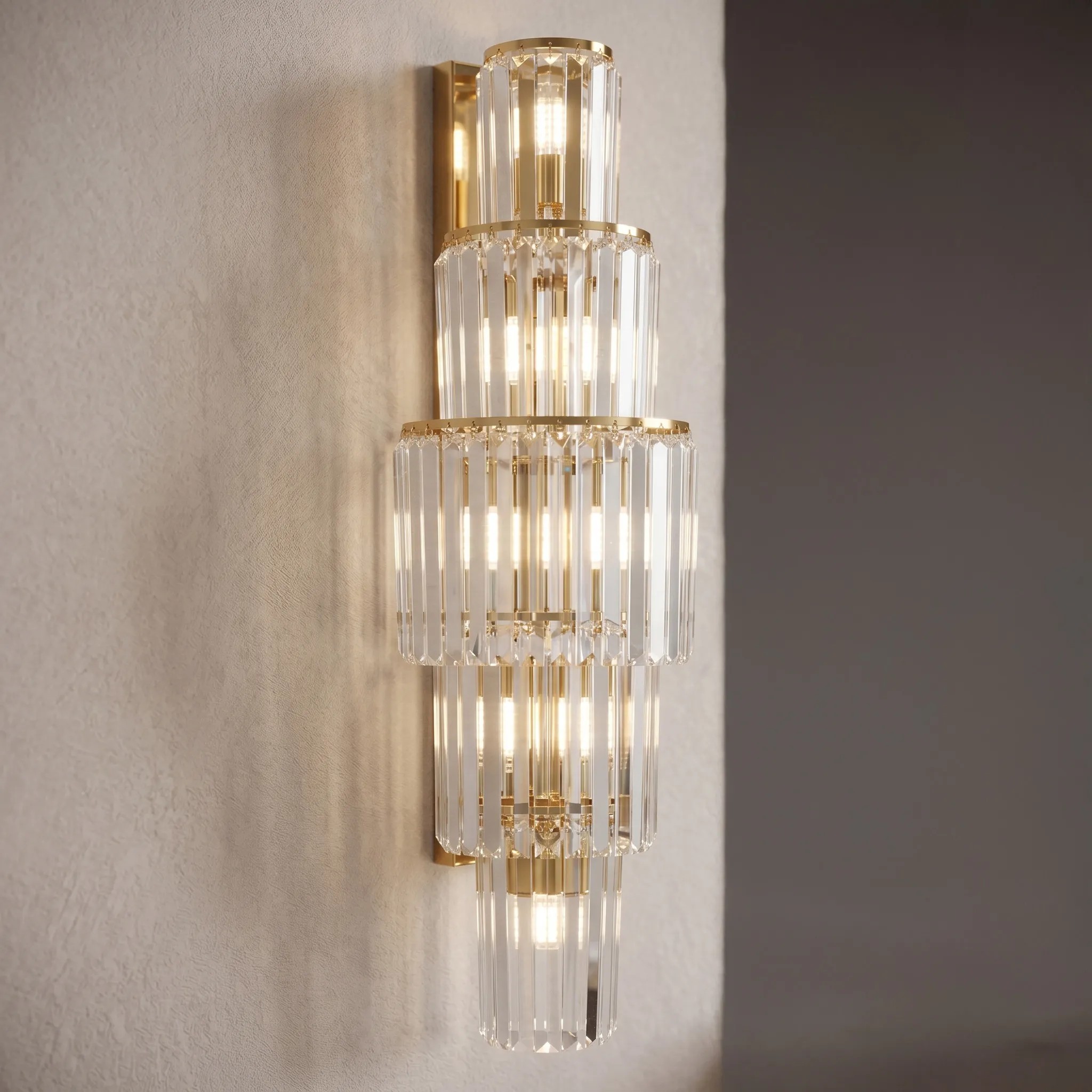 Sieninis šviestuvas Toolight Sieninė lempa SWE098-W 60 cm GOLD aprašymas - Prekės nuotrauka