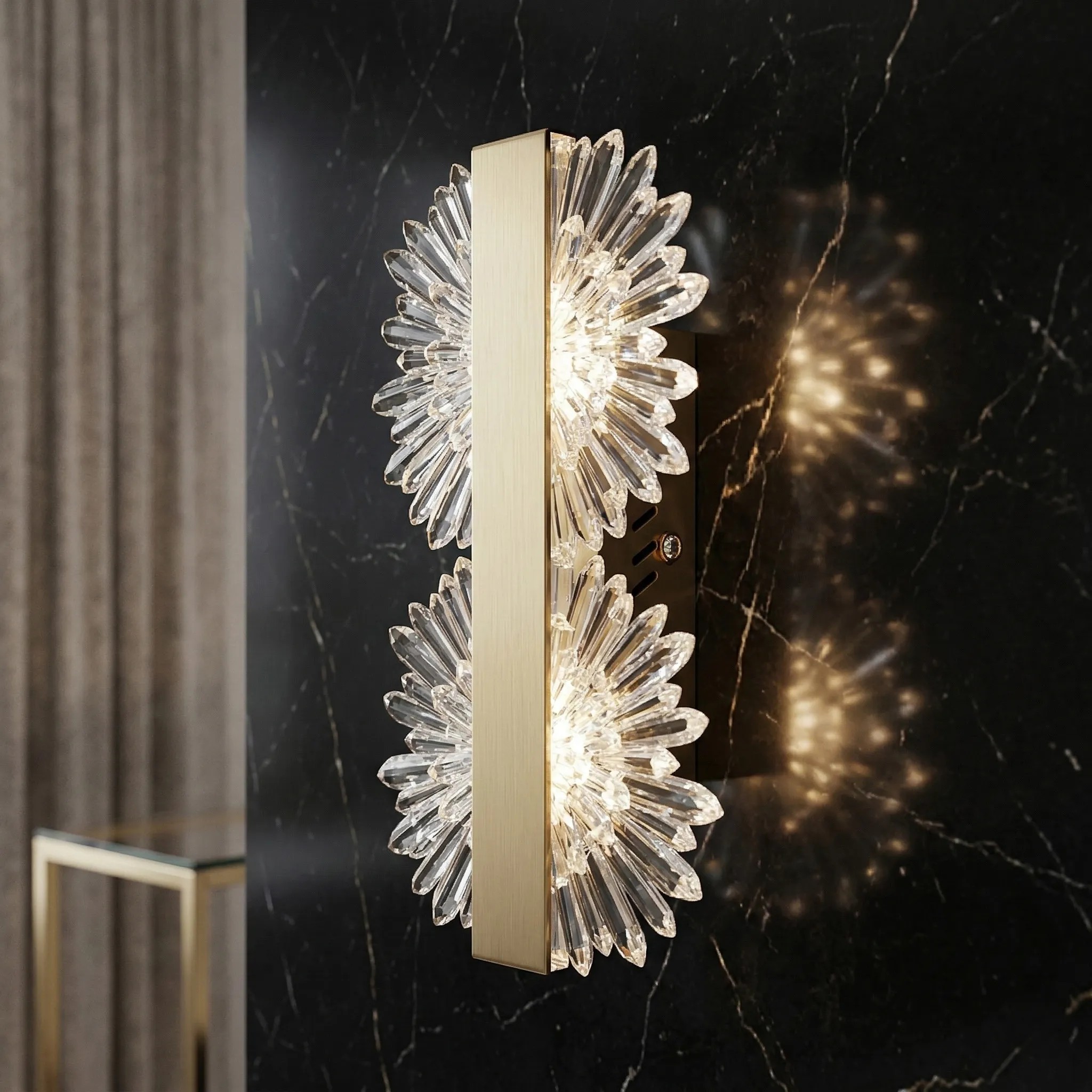 Sieninis šviestuvas Toolight SIENINIS LED ŠVIESTUVAS G147-2W GOLD BRUSH aprašymas - Prekės nuotrauka