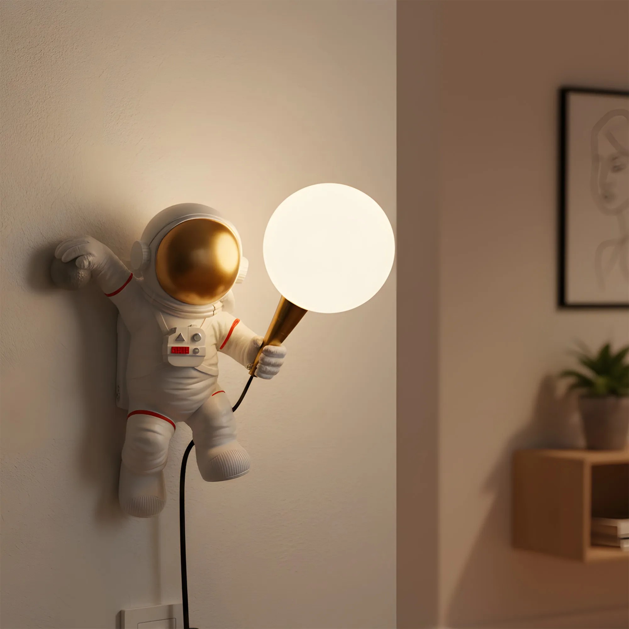 Toolight SIENINIS ŠVIESTUVAS ASTRONAUTAS APP1804-1W COSMO aprašymas - Prekės nuotrauka
