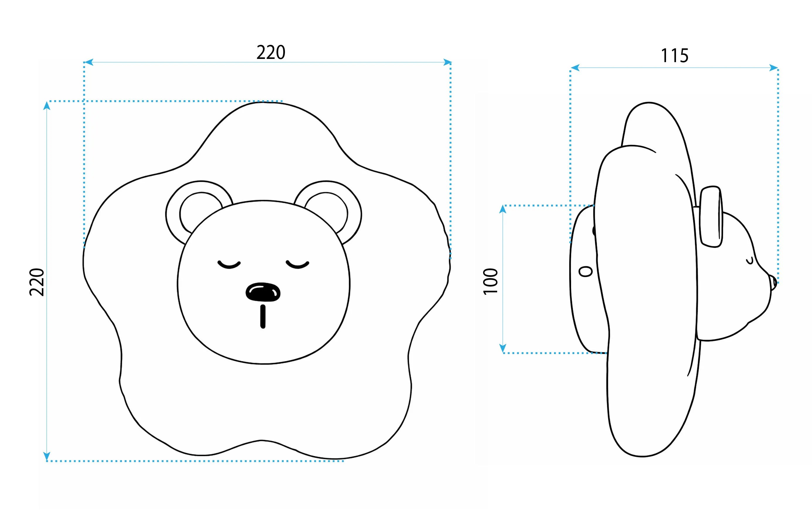 Toolight SIENINIS ŠVIESTUVAS LED G181-W Baltas BEAR aprašymas - Prekės nuotrauka