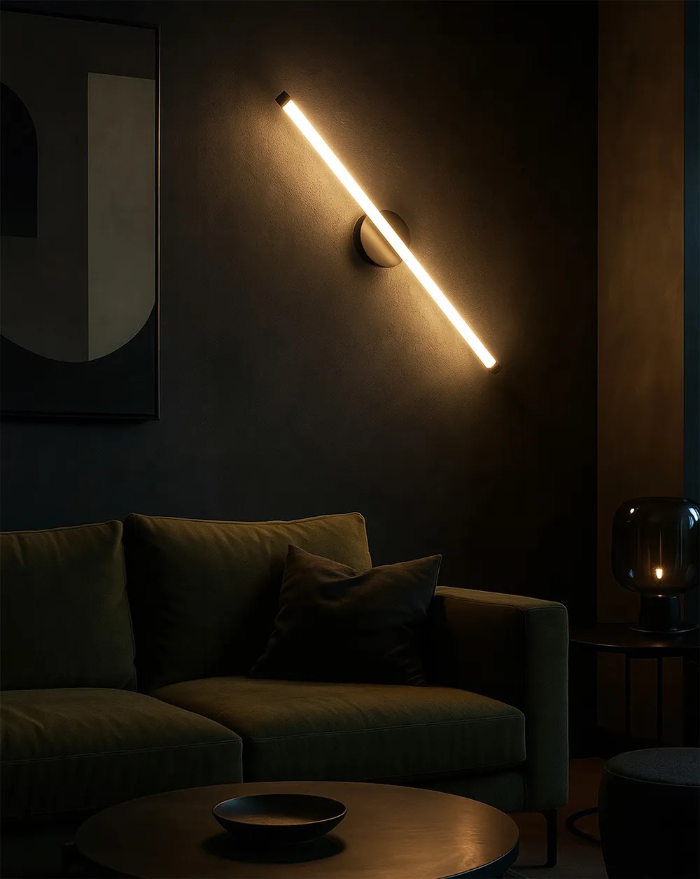 Toolight SIENINIS ŠVIESTUVAS LED LHJ069-W Juodas aprašymas - Prekės nuotrauka