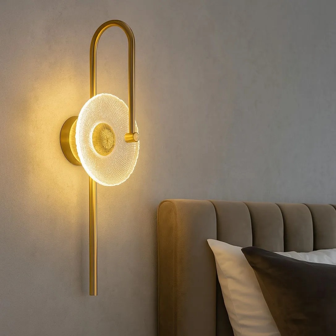 Toolight SIENINIS ŠVIESTUVAS LED LHJ072-W BRUSH GOLD aprašymas - Prekės nuotrauka