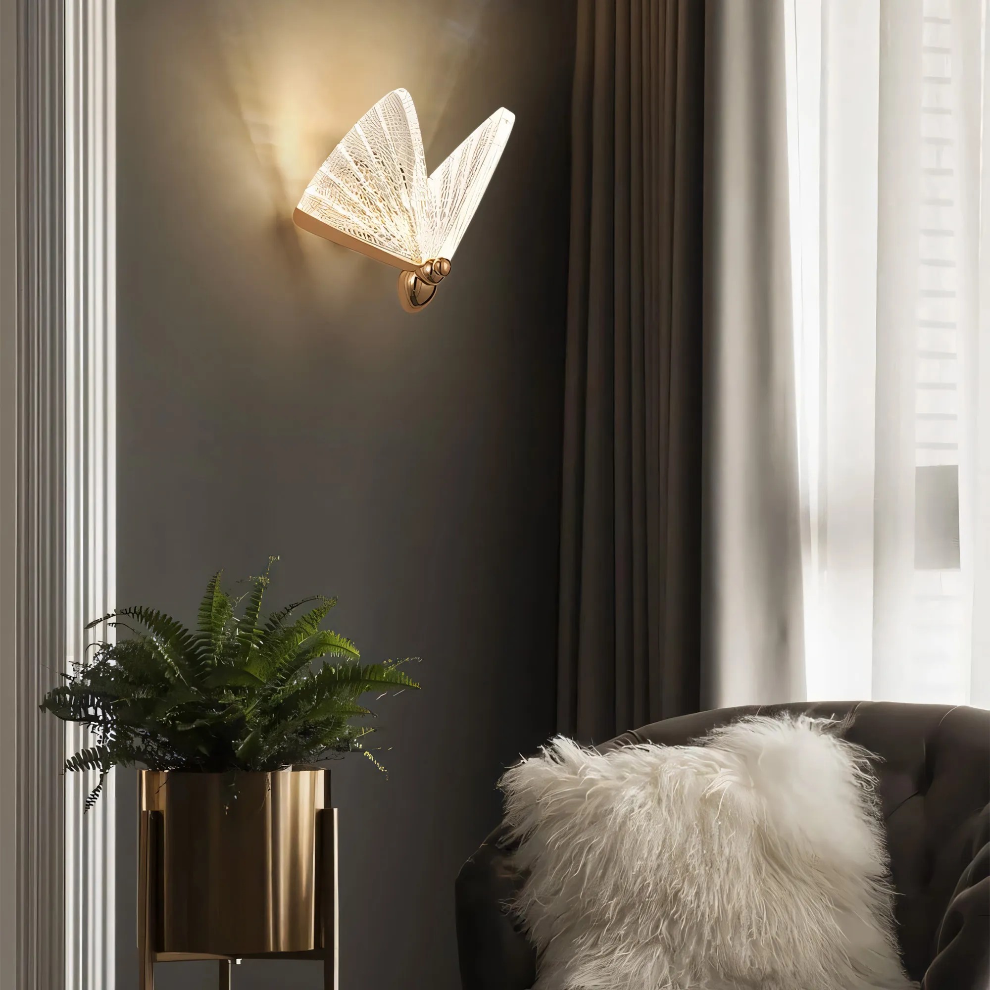 Toolight SIENINIS ŠVIESTUVAS LED LHJ104-1W LIGHT ROSE GOLD aprašymas - Prekės nuotrauka