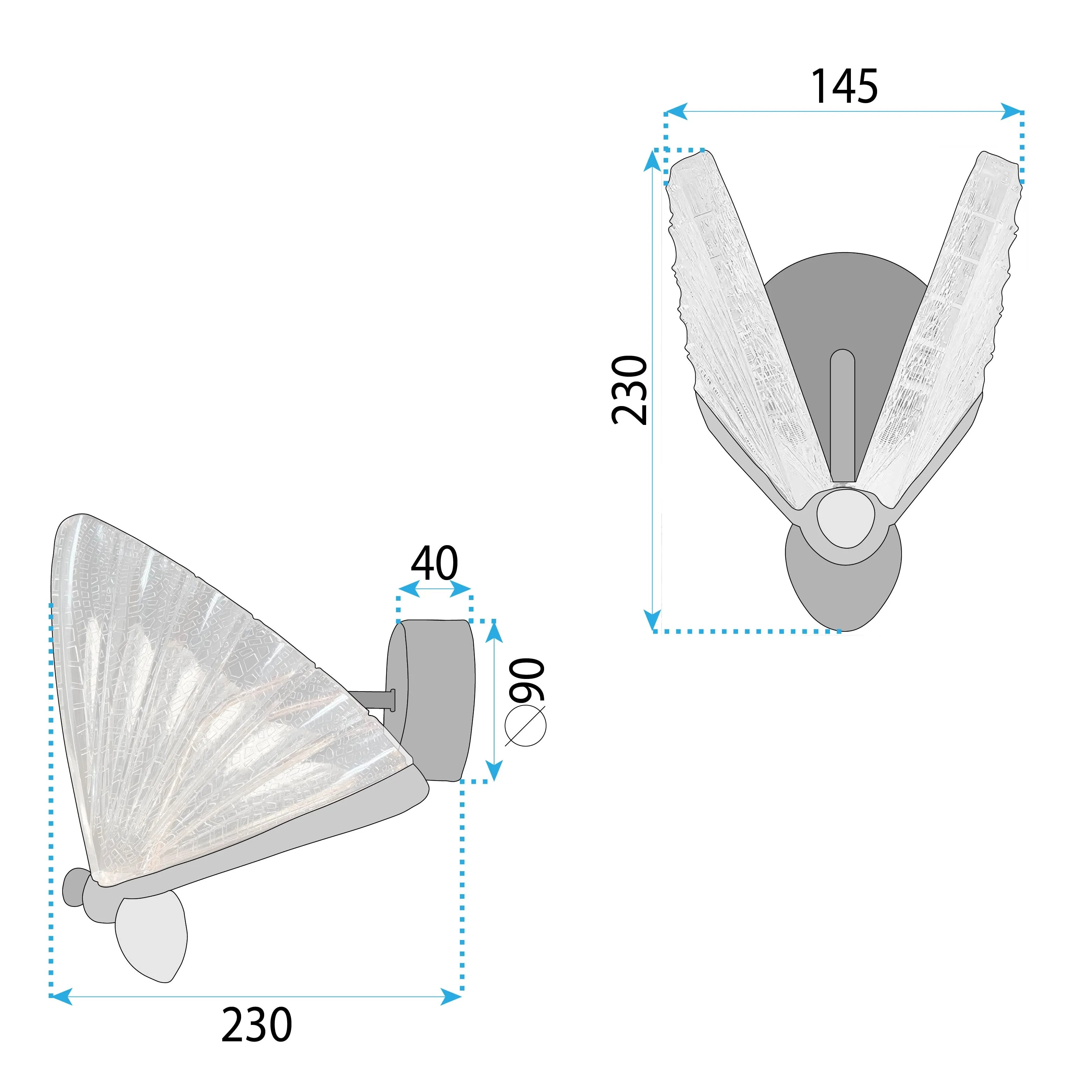 Toolight SIENINIS ŠVIESTUVAS LED LHJ104-1W LIGHT ROSE GOLD aprašymas - Prekės nuotrauka