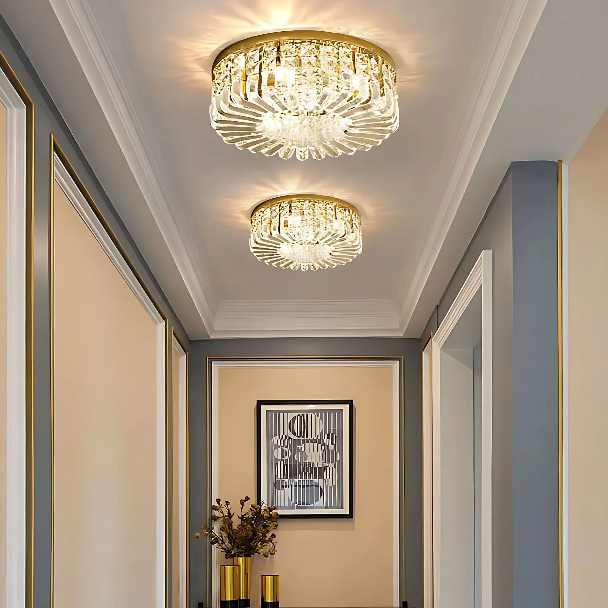 Lubinis šviestuvas Toolight Šviestuvas APP1728-6C 50 cm Gold aprašymas - Prekės nuotrauka
