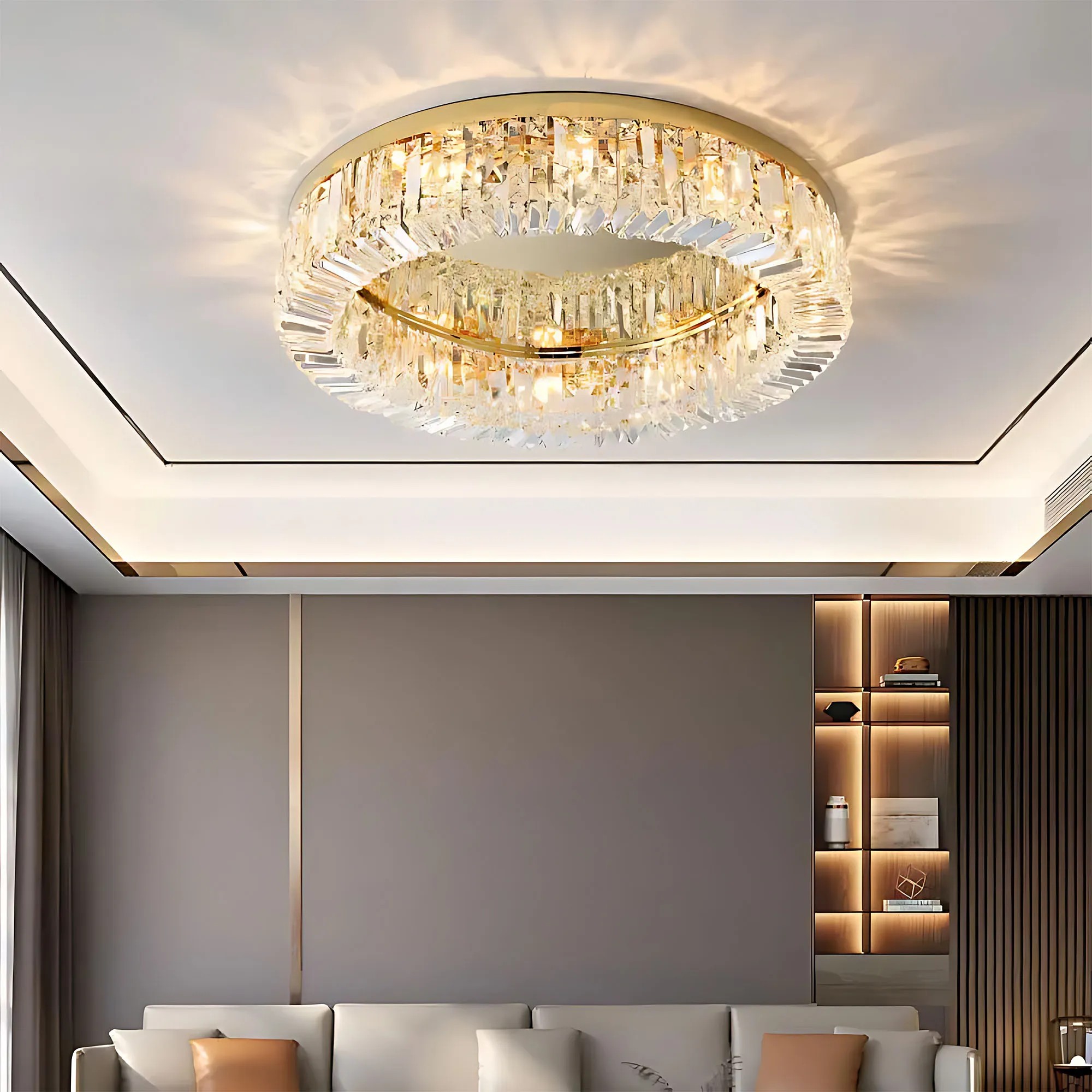 Lubinis šviestuvas Toolight Šviestuvas APP1729-8C 60 cm Gold aprašymas - Prekės nuotrauka