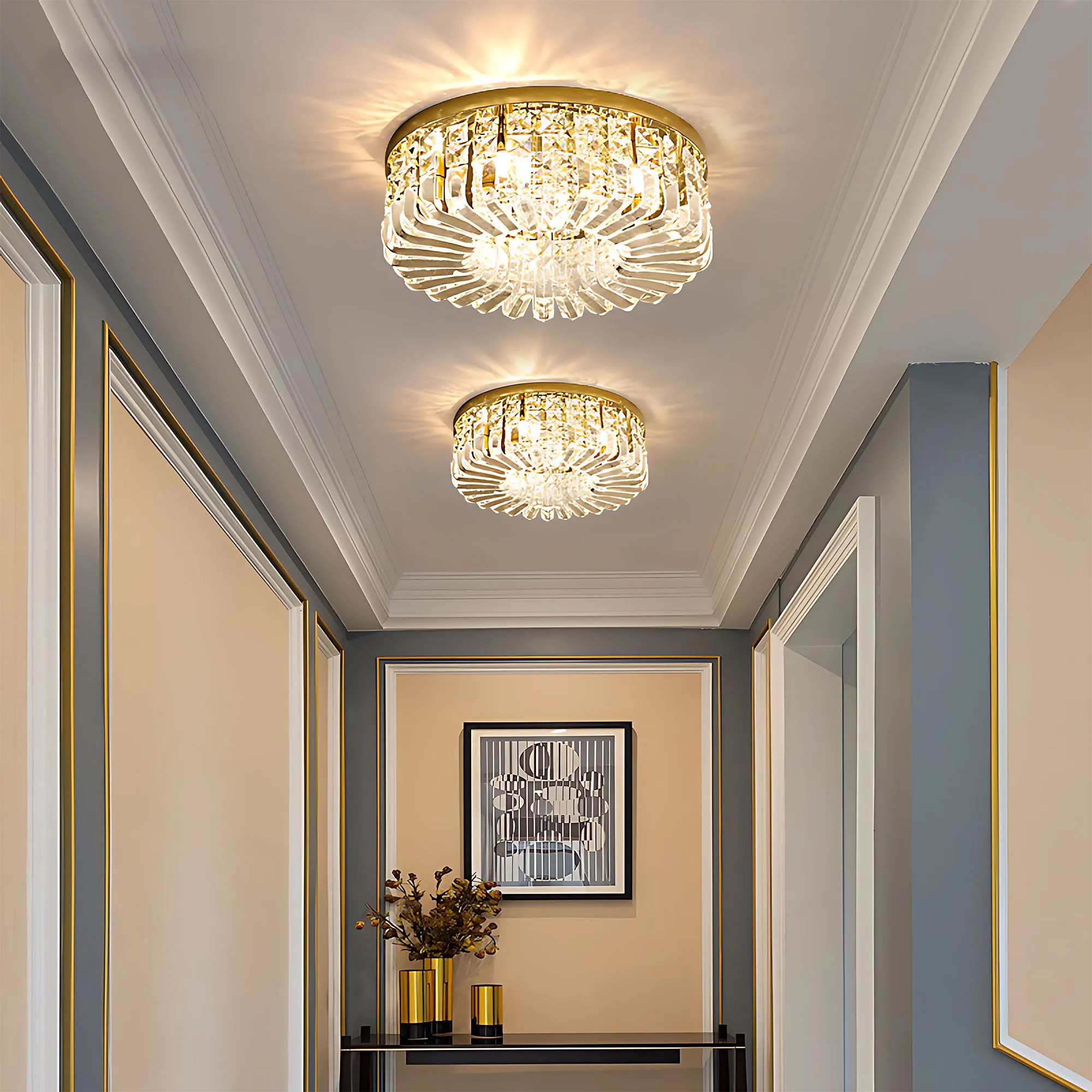 Lubinis šviestuvas Toolight Šviestuvas APP1729-8C 60 cm Gold aprašymas - Prekės nuotrauka