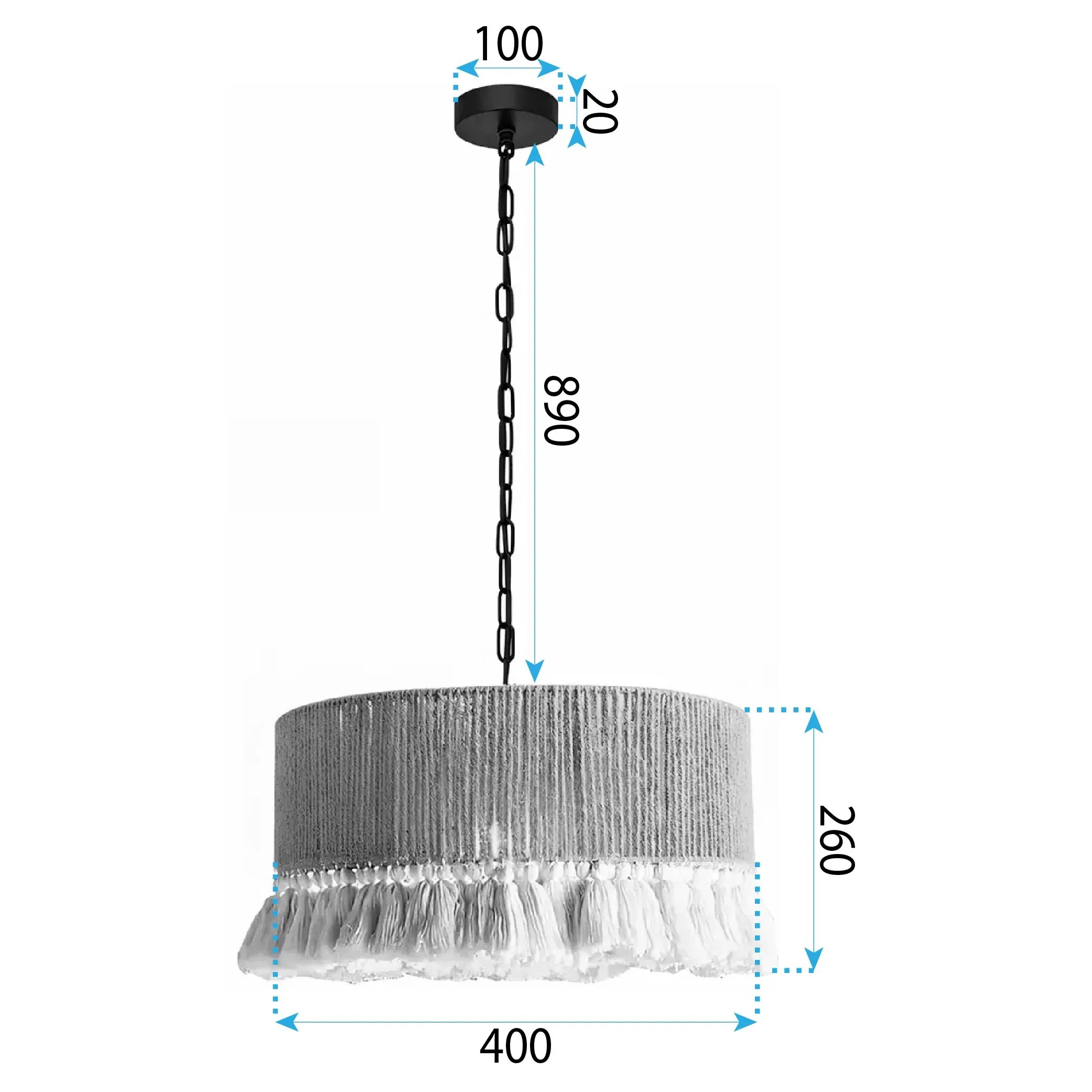 Pakabinamas šviestuvas Toolight Šviestuvas APP1735-1CP 40 cm aprašymas - Prekės nuotrauka