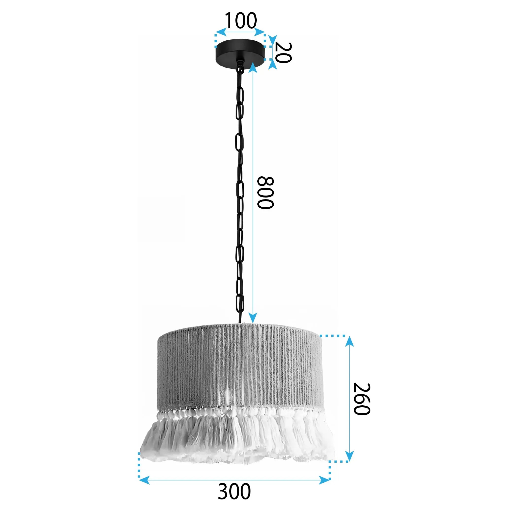 Pakabinamas šviestuvas Toolight Šviestuvas APP1736-1CP 30 cm aprašymas - Prekės nuotrauka