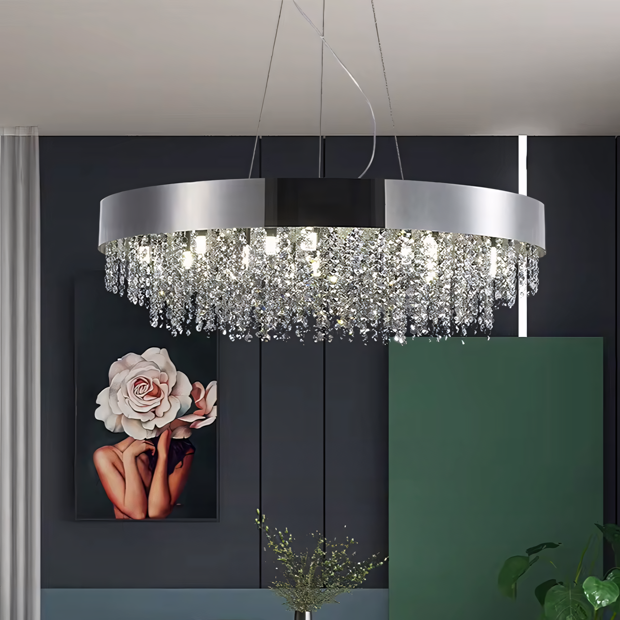 Lubinis šviestuvas Toolight Šviestuvas APP1786-16CP 60 Cm Chrome aprašymas - Prekės nuotrauka