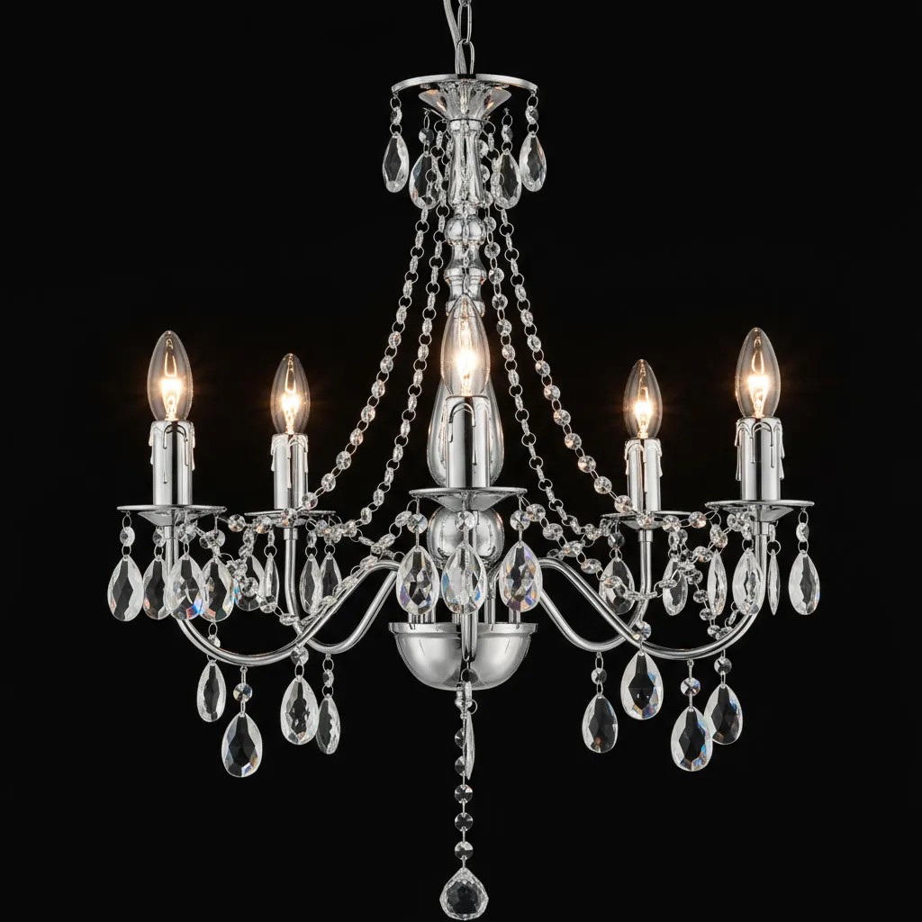 Pakabinamas šviestuvas Toolight Šviestuvas EBT014-5CP CHROME aprašymas - Prekės nuotrauka