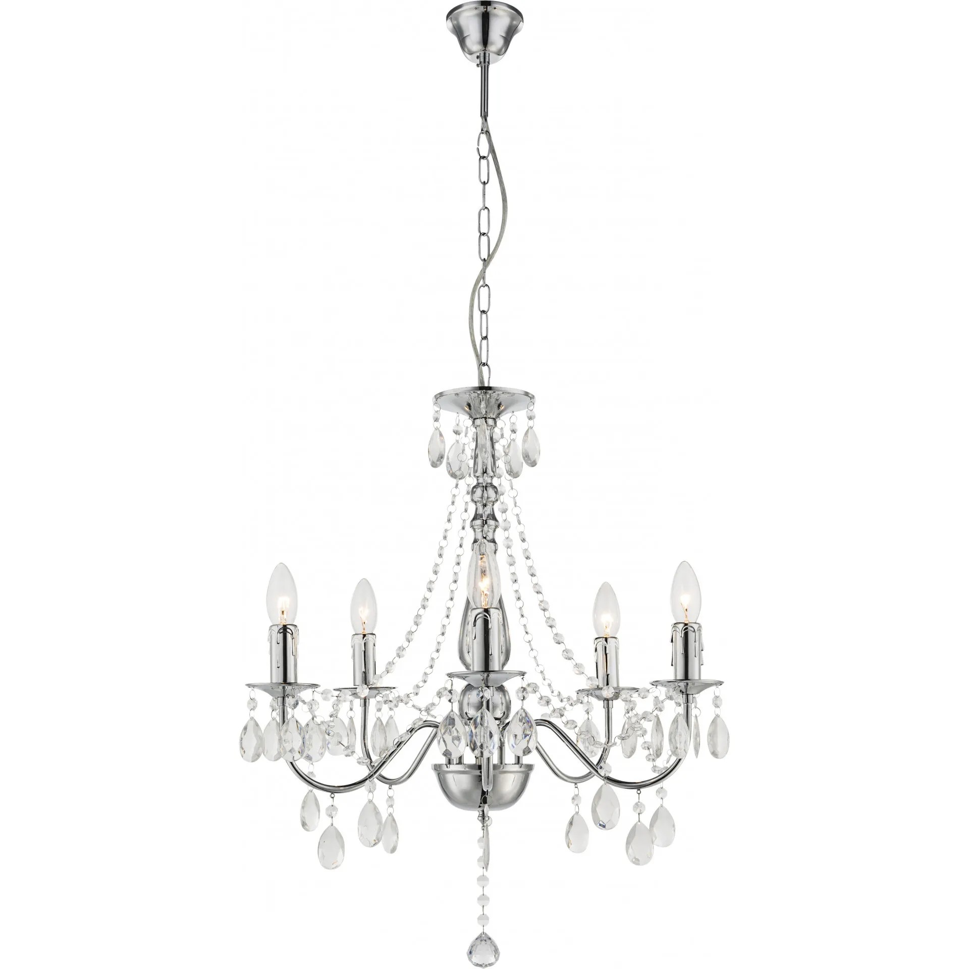 Pakabinamas šviestuvas Toolight Šviestuvas EBT014-5CP CHROME aprašymas - Prekės nuotrauka